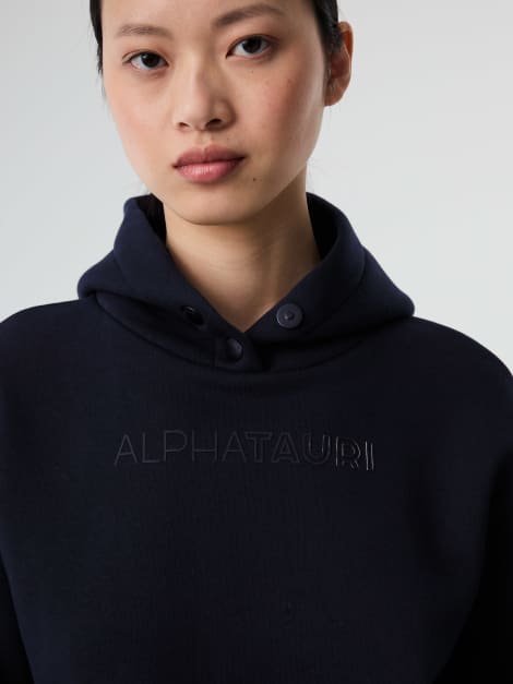 Signature Logo Hoodie | SERA V2.Y8.02 | Navy | AlphaTauri Signature Logo Hoodie | SERA V2.Y8.02 | Navy | AlphaTauri