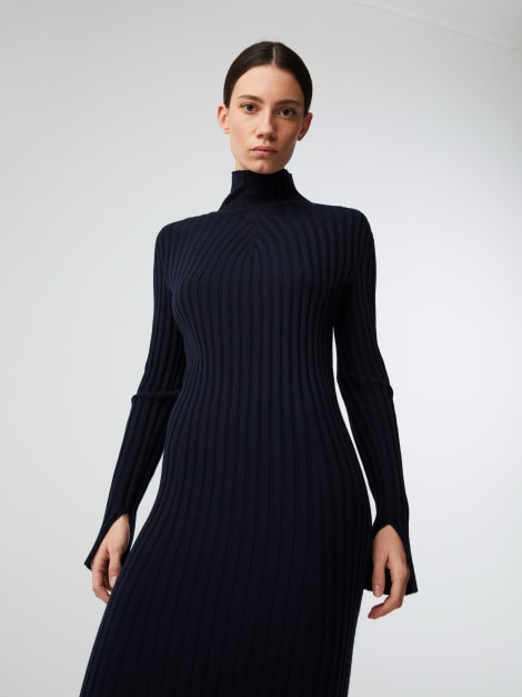 Seamless 3D Knit Dress | FOLAS V1.Y8.02 | Navy | AlphaTauri Seamless 3D Knit Dress | FOLAS V1.Y8.02 | Navy | AlphaTauri