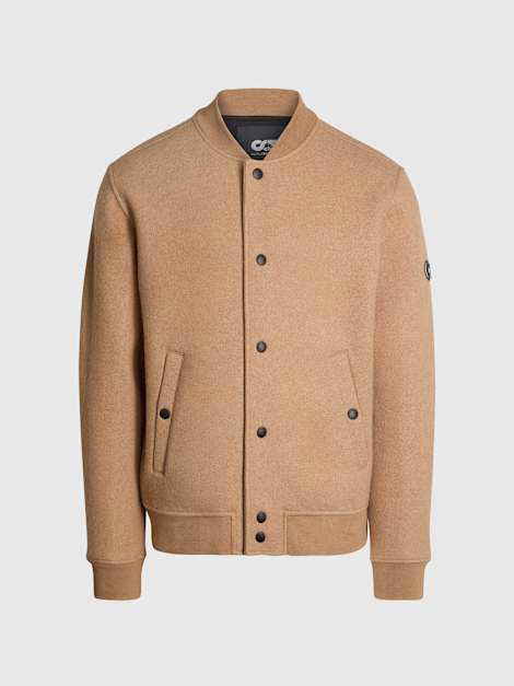 Men's Bonded Wool Bomber Jacket with Wooltech® OBEL V1.Y9.02 Camel