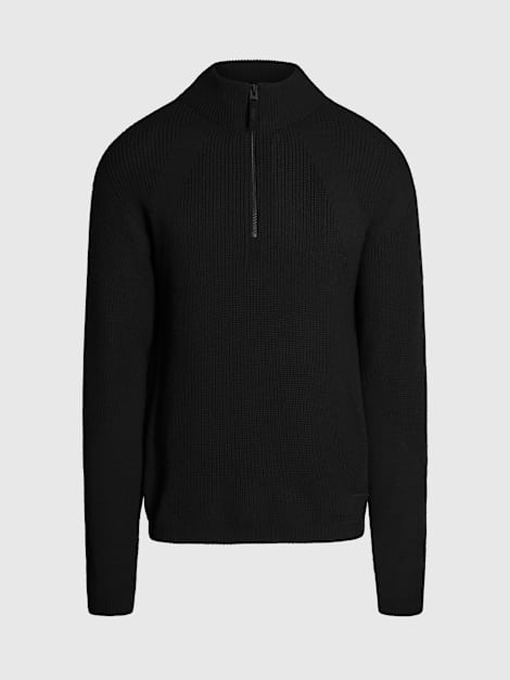 【superNova.】 3D knit Men's Seamless 3D Knit Half-Zip Sweater FLINT V1.Y9.02 Camel