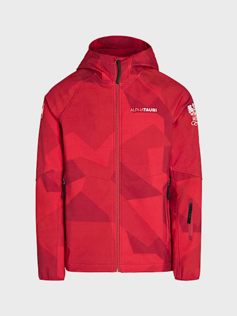 Men's Olympic Team Austria Collection Softshell Jacket for Men Red