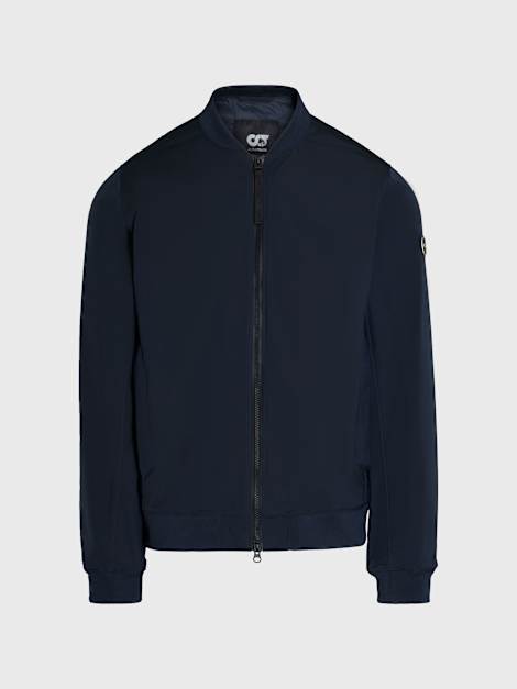 Men's Softshell Bomber Jacket OZZT V1.Y10.01 Dark Navy - AlphaTauri