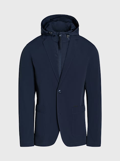 Men's Performance Stretch Travel Easy Blazer with detachable Bib