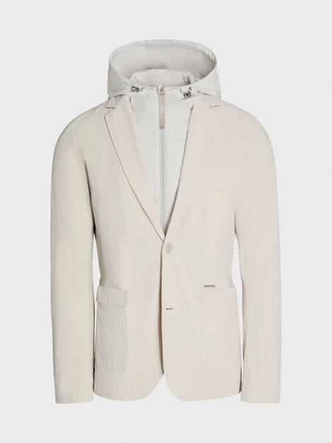 Men's Performance Stretch Travel Easy Blazer with detachable Bib