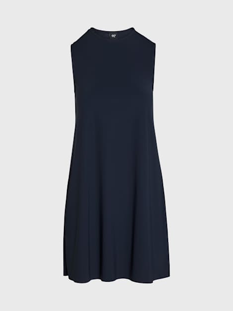 textured jersey cut-out a-line mini dress in cobalt blue Women's Power Stretch with Cut Out Detail on the Back JULE V1.Y10.01 Dark Navy Color Pastels