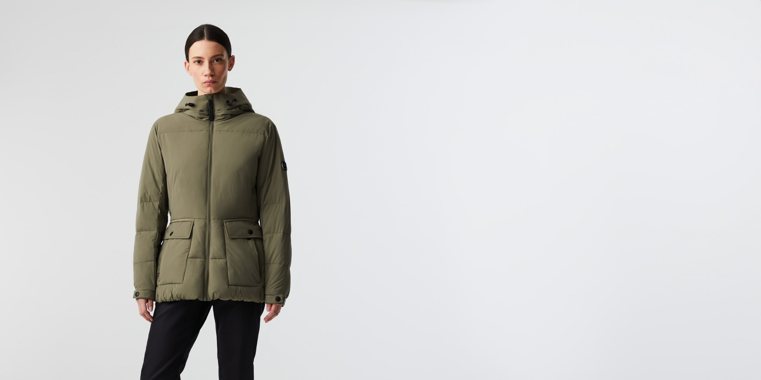 AlphaTauri | OLAS V1.Y8.02 | Chaqueta PrimaLoft® acolchada y ligera in Oliva for Mujer