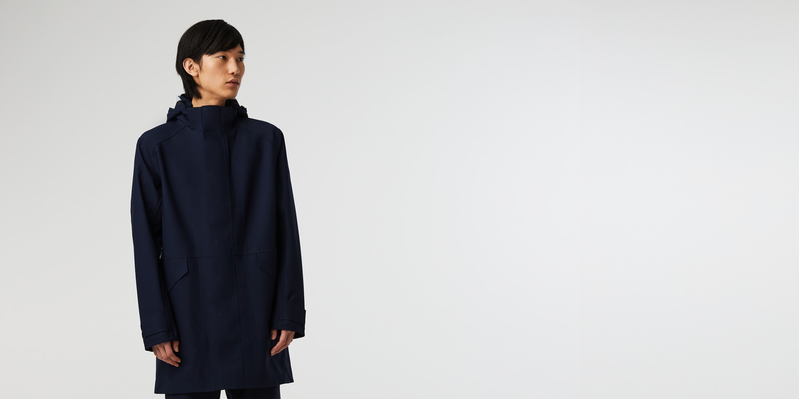 AlphaTauri | KOOV V11.Y8.01 | Parka pliable déperlante emblématique en Taurobran® in Bleu Marine for Homme