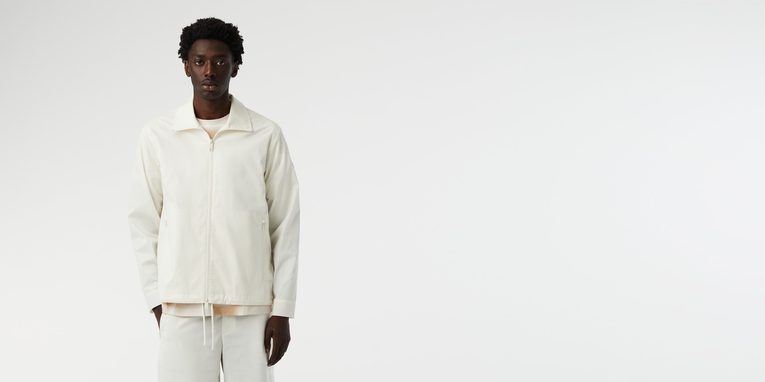 AlphaTauri | WLAN V1.Y8.01 | Water Resistant Overshirt in Ivory for Men