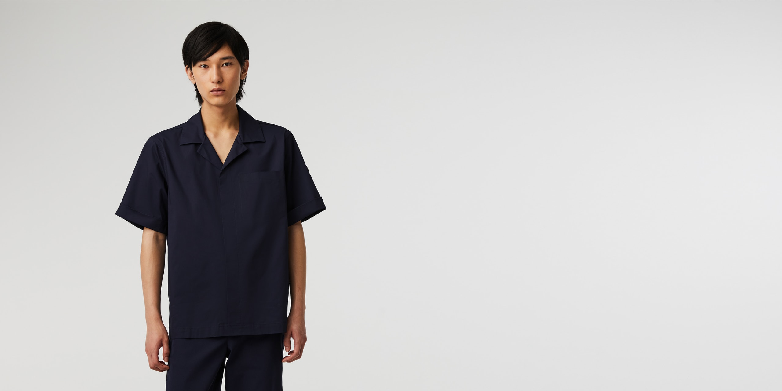 AlphaTauri | WELSH V1.Y8.01 | Camisa de manga corta resistente al agua in Azul Marino for Hombre