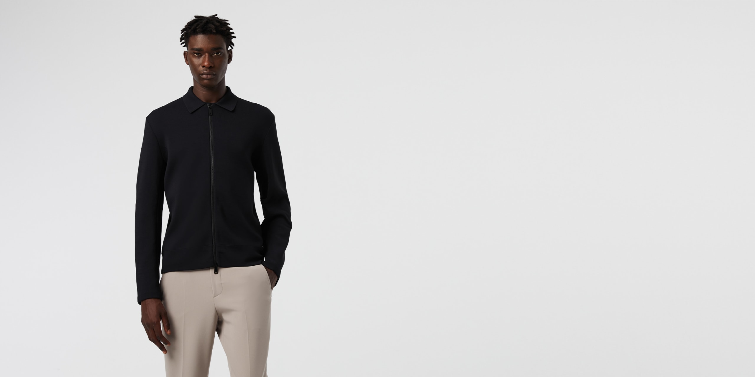 AlphaTauri | FANOA V1.Y8.01 | Veste en maille performance in Noir for Homme