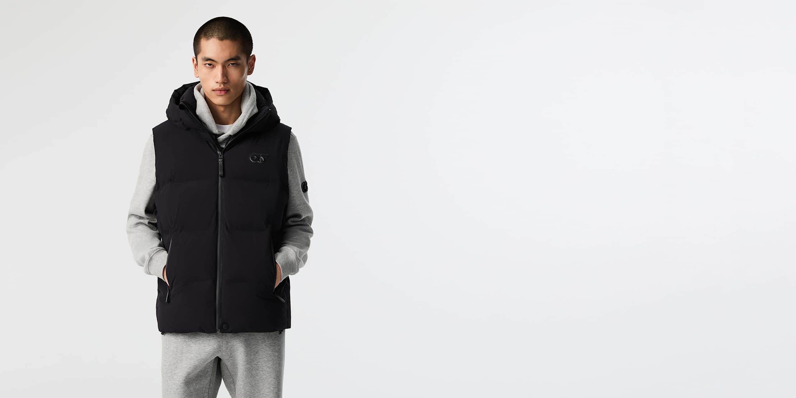 AlphaTauri | OCOAV V1.Y8.02 | Chaleco acolchado de plumón in Negro for Hombre