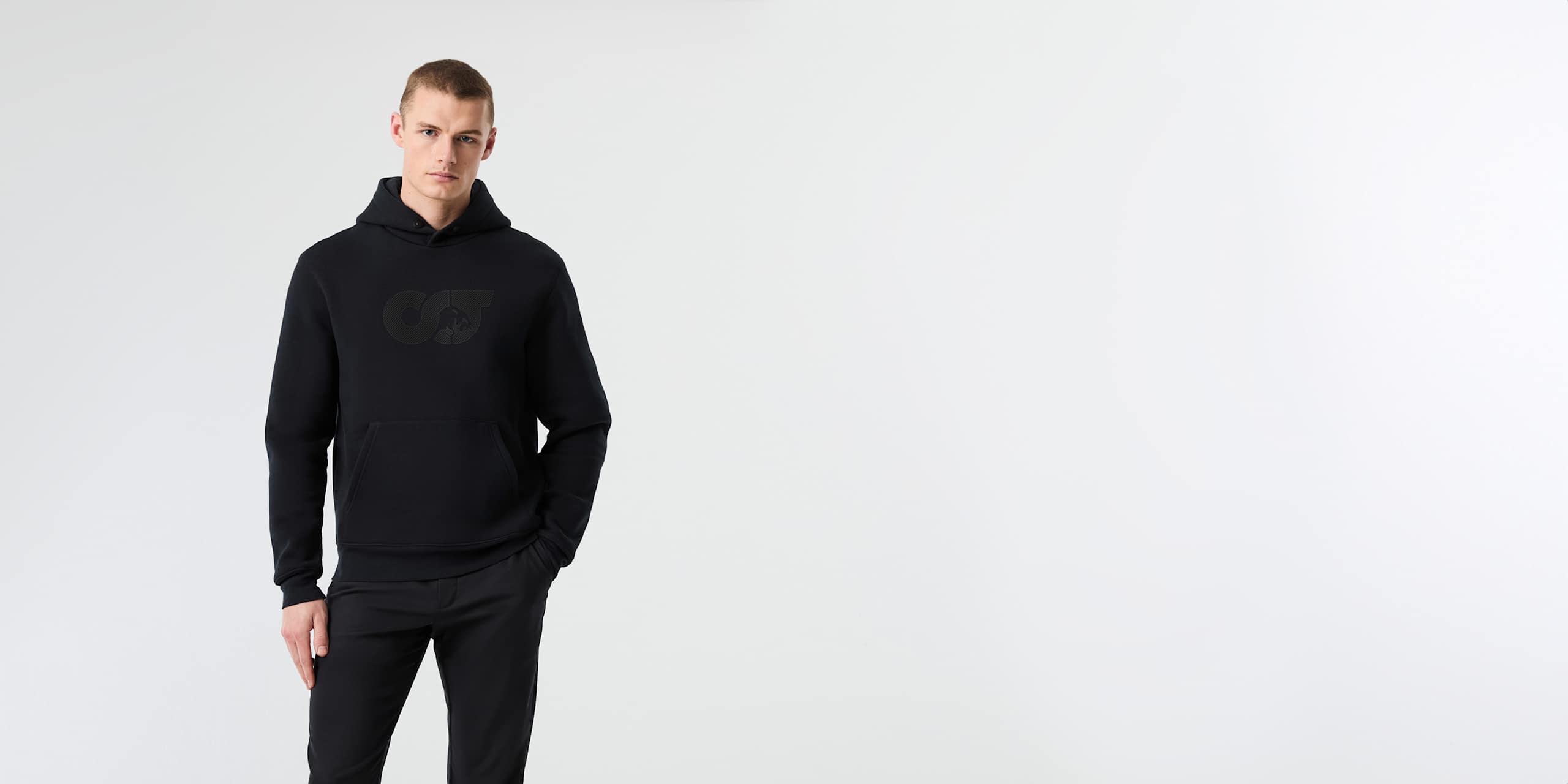 AlphaTauri | SHERO V2.Y8.02 | Sudadera con capucha y logotipo de la marca in Negro for Hombre