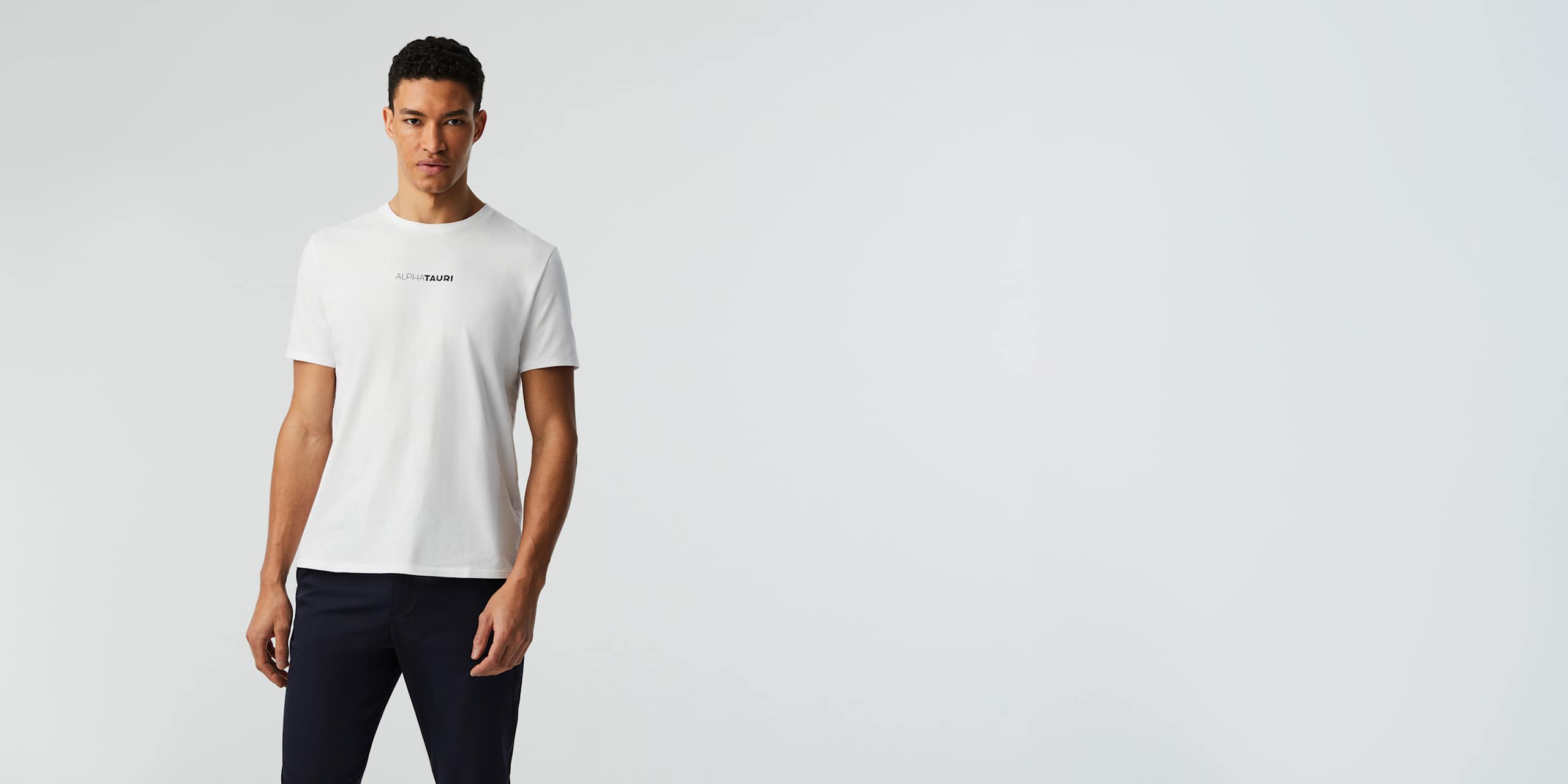 AlphaTauri | JOTTO V1.Y8.02 | Organic Cotton T-Shirt in White for Men