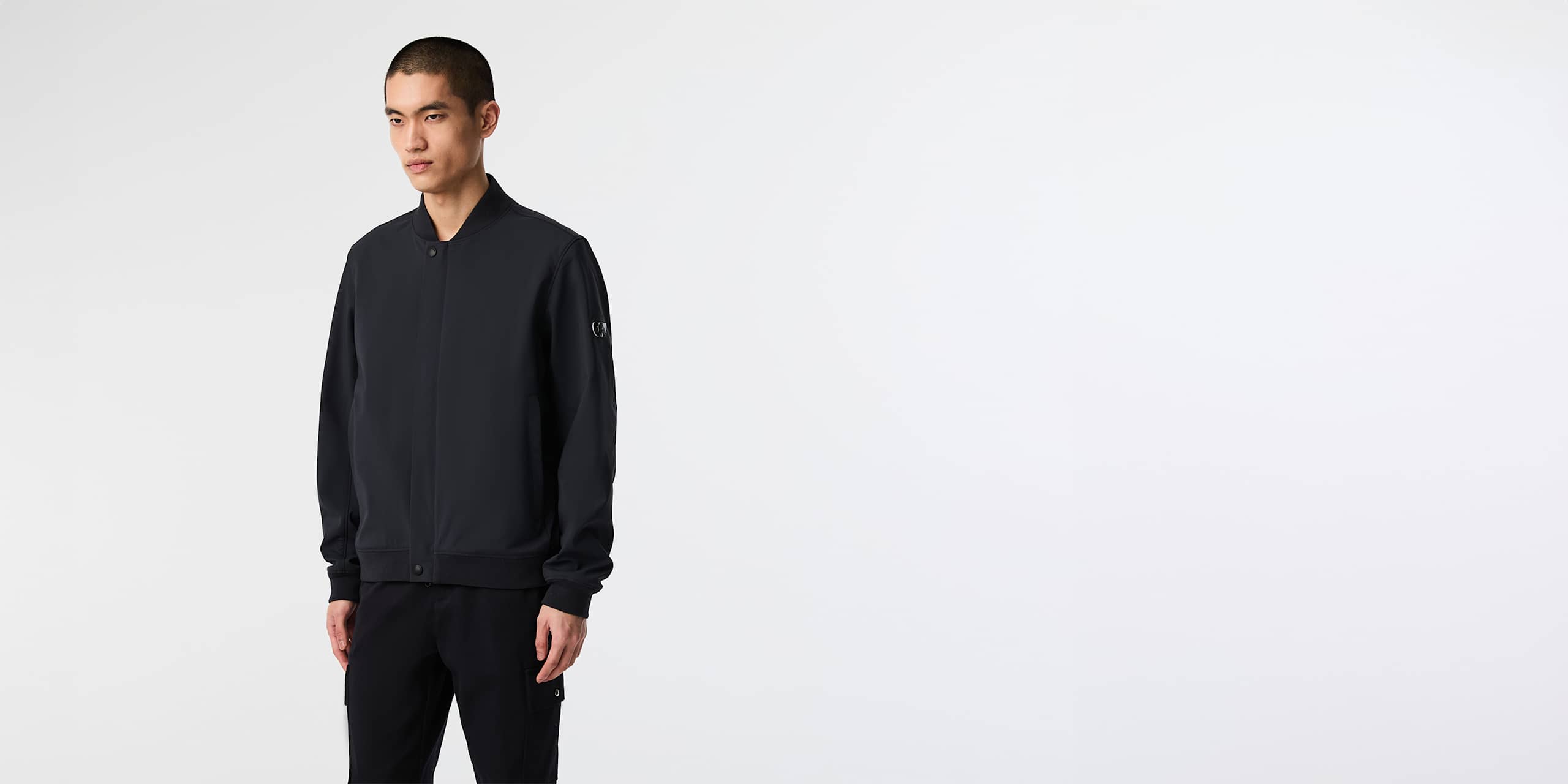 AlphaTauri | OPAL V1.Y9.02 | Veste d’aviateur Softshell déperlante in Black for Homme