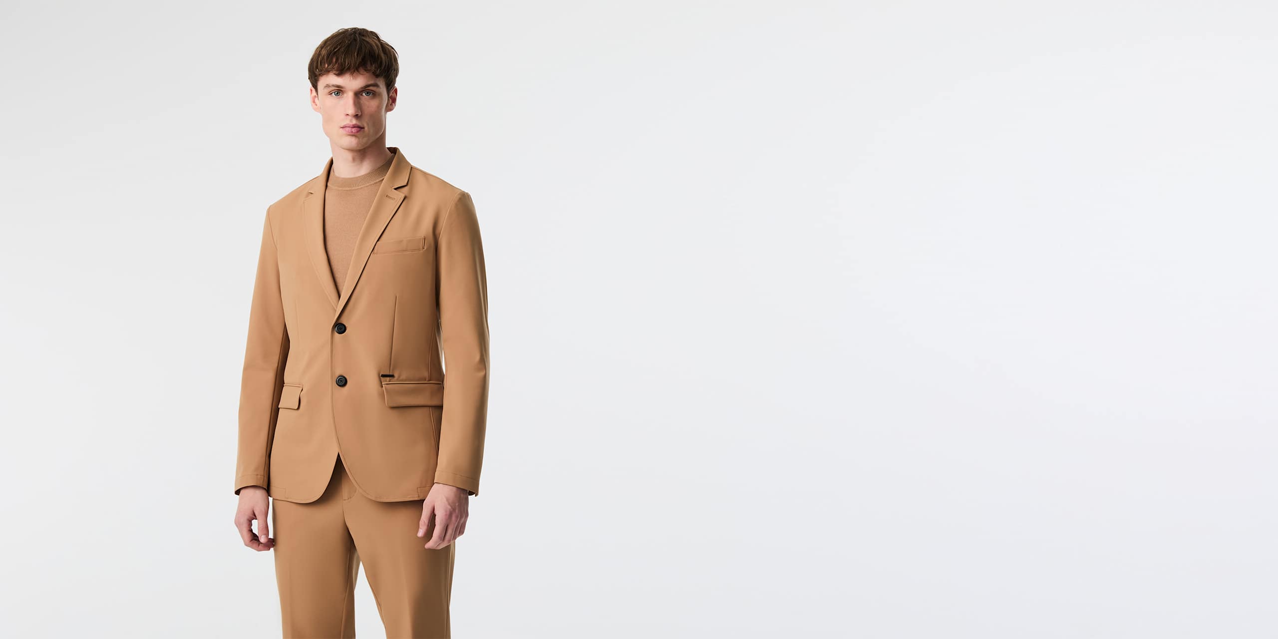 AlphaTauri | OSINA V2.Y9.02 | Blazer aus Performance-Stretch in Camel für Herren