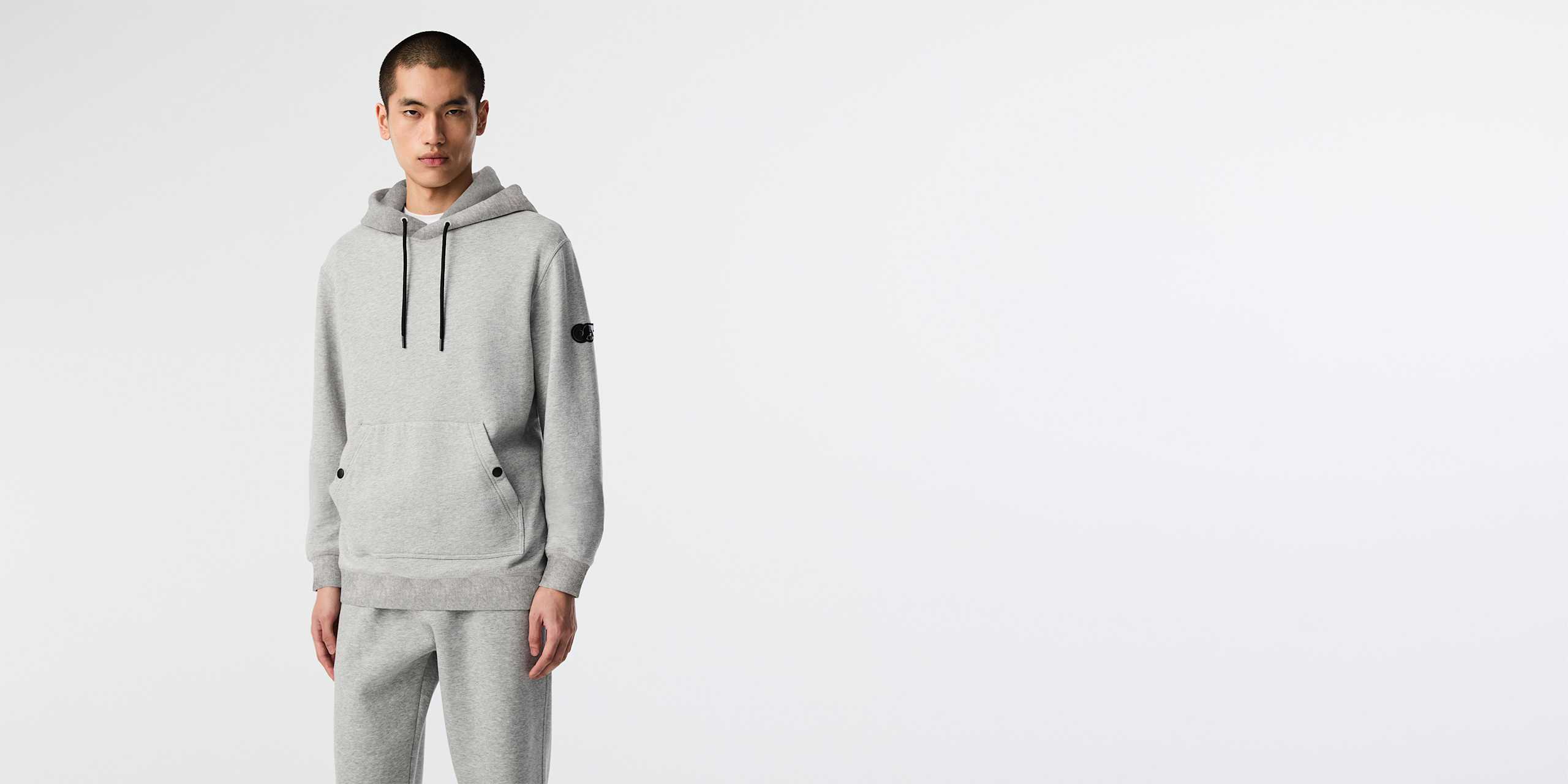 AlphaTauri | SEFOR V1.Y9.02 | Felpa con cappuccio con vestibilità comoda in Heather Grey for Uomo AlphaTauri | SEFOR V1.Y9.02 | Felpa con cappuccio con vestibilità comoda in Heather Grey for Uomo