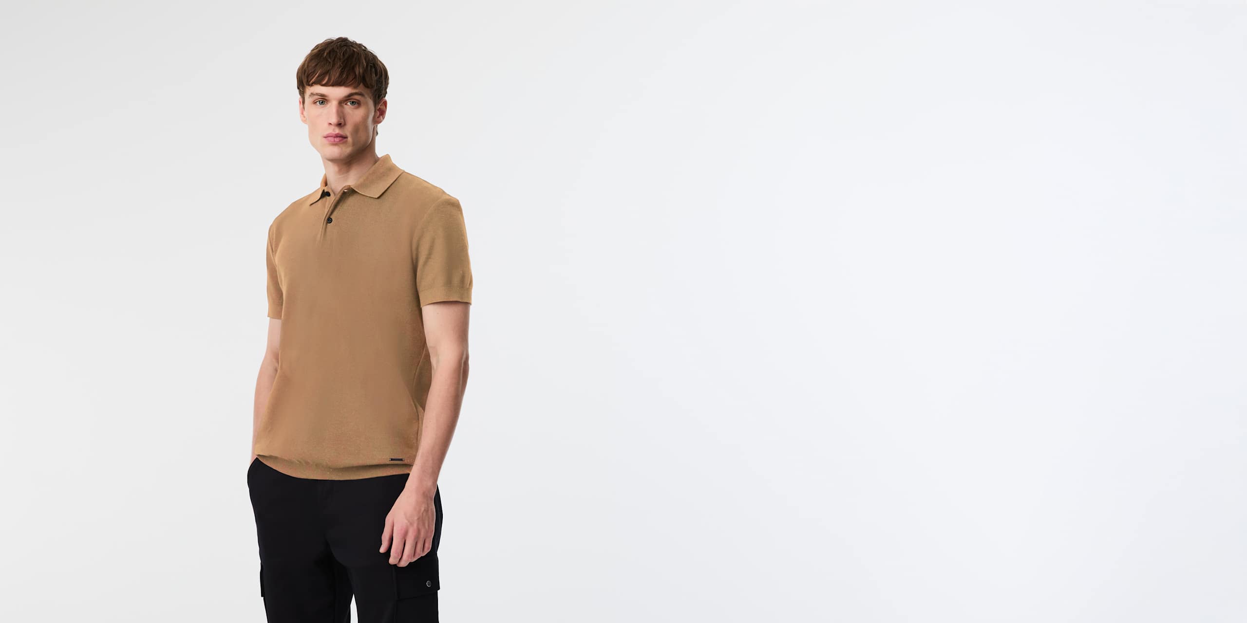 AlphaTauri | JEMMA V1.Y9.02 | Polo en piqué in Camel for Homme