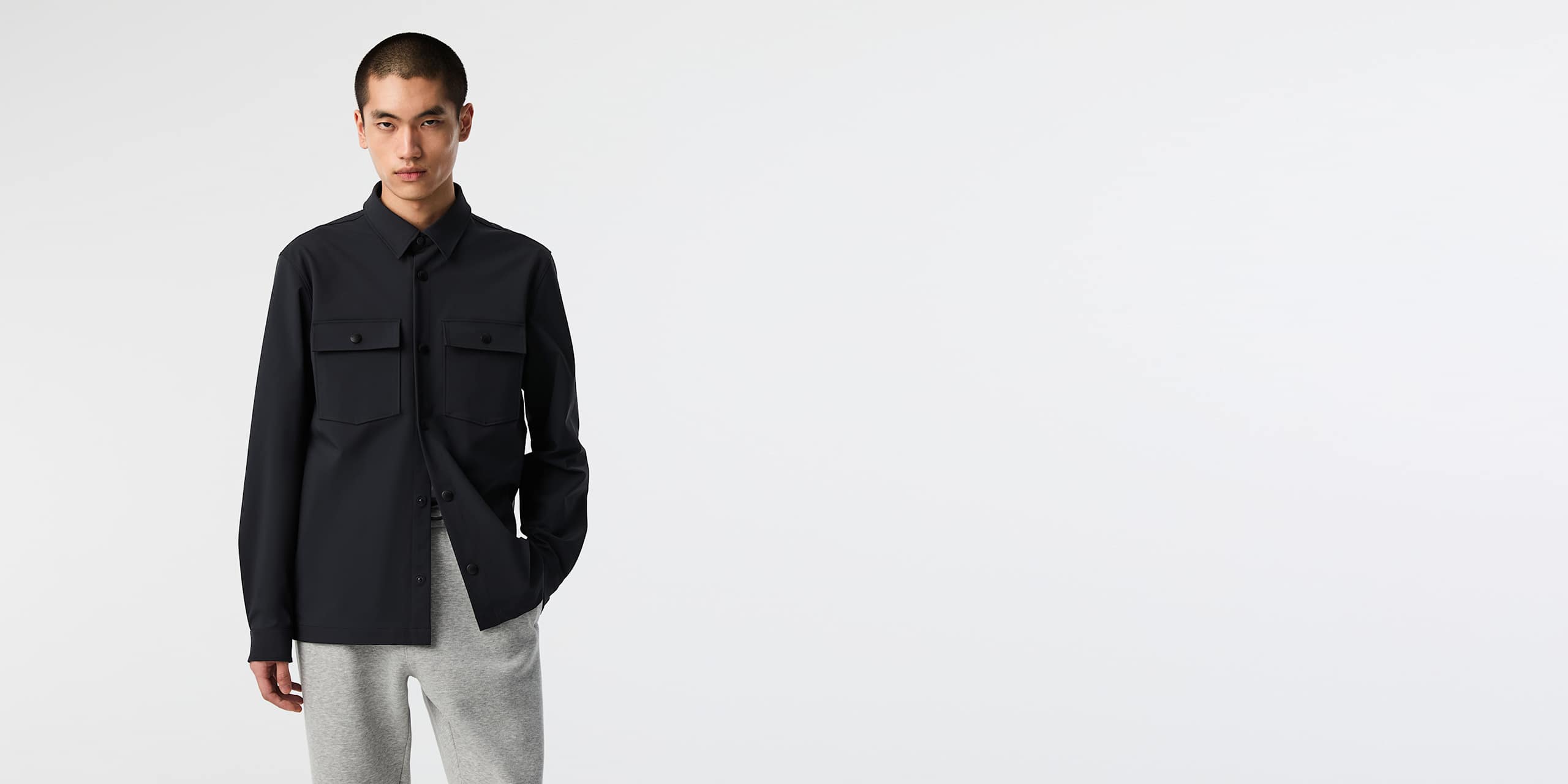 AlphaTauri | WARA V1.Y9.02 | Sovracamicia in soft-shell elasticizzato in 2 direzioni in Black for Uomo