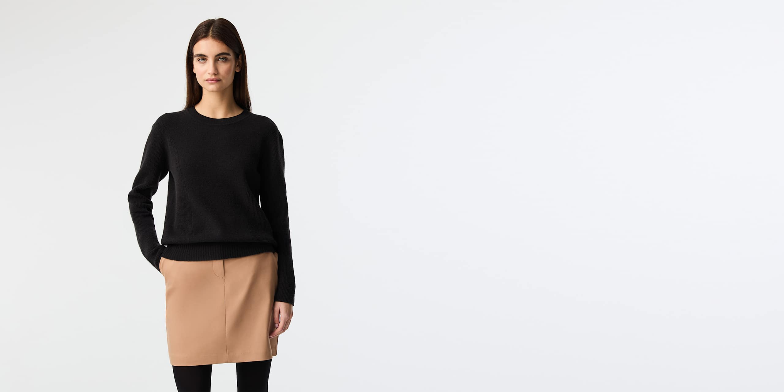 AlphaTauri | FAAMO V1.Y9.02 | Maglione girocollo in maglia 3D senza cuciture in Black for Donna