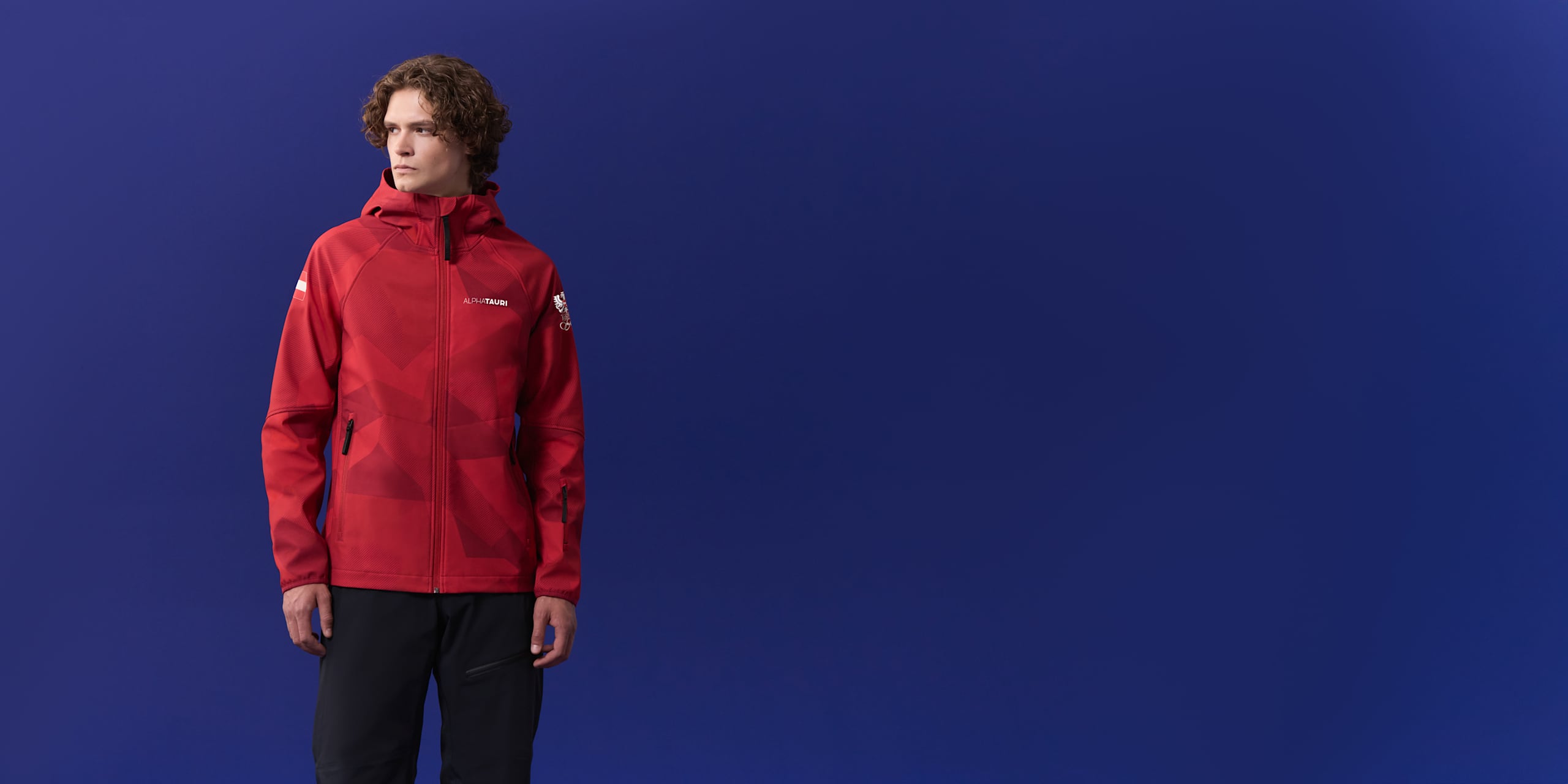 AlphaTauri | Softshelljacke für Herren | Olympic Team Austria Kollektion in Red für Herren