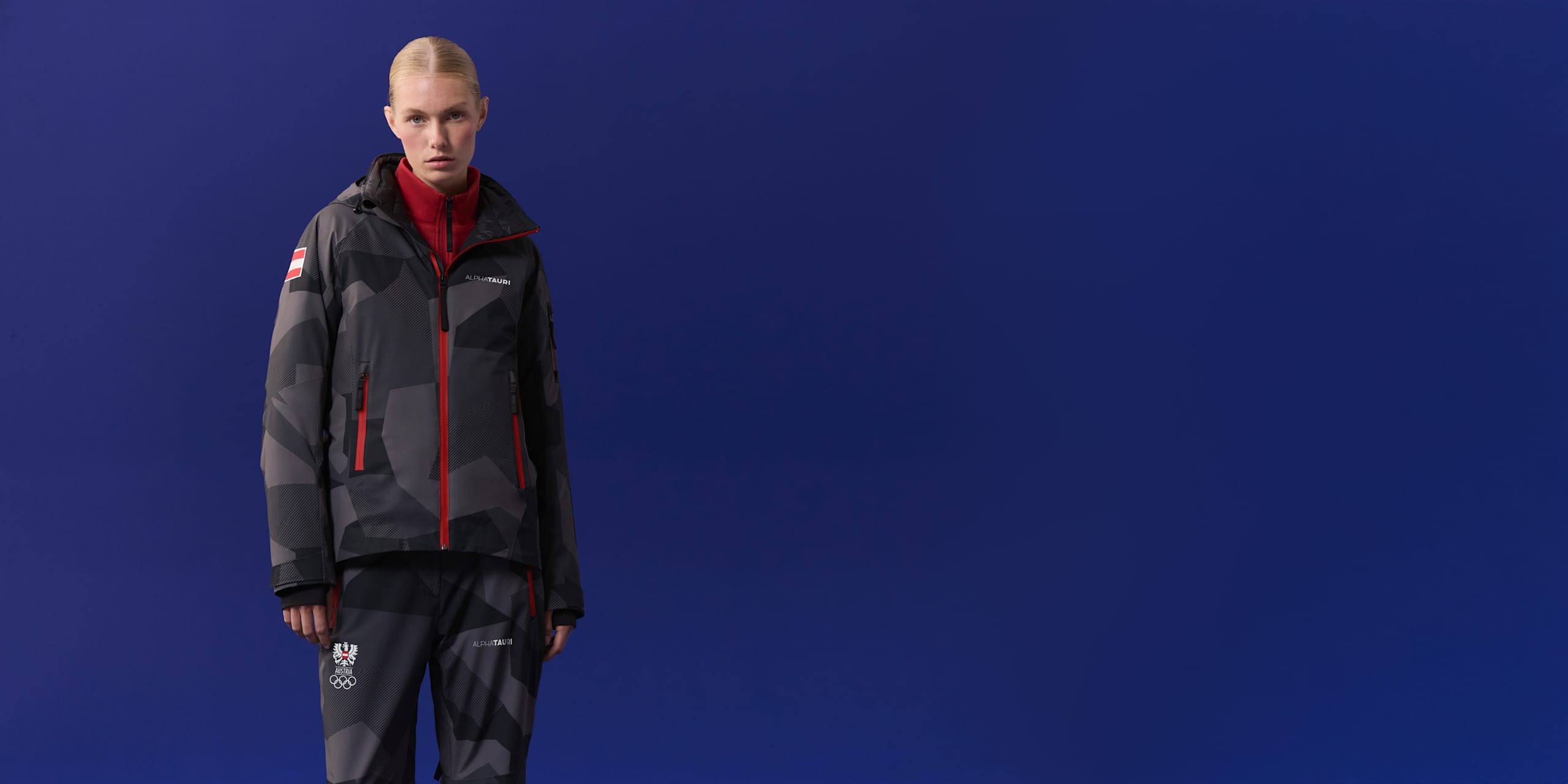 AlphaTauri | Skijacke für Damen | Olympic Team Austria Kollektion in Black für Damen