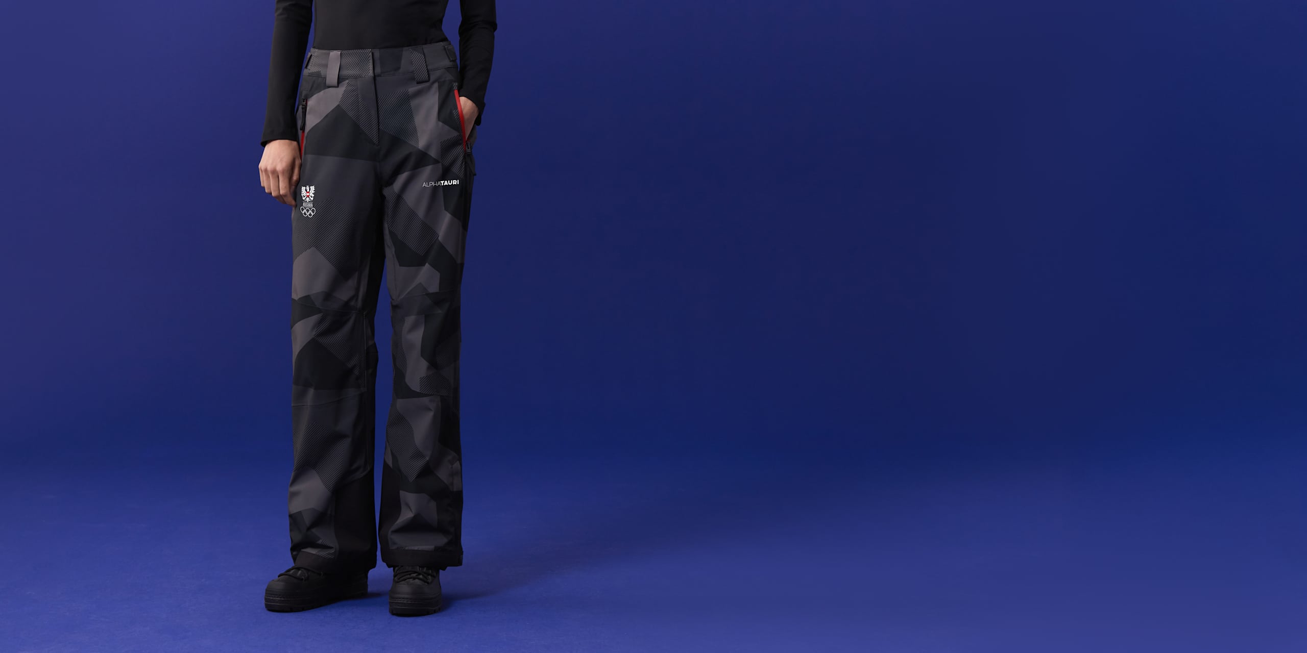 AlphaTauri | Pantalon de ski pour femme | Collection Olympic Team Austria in Black for Femme