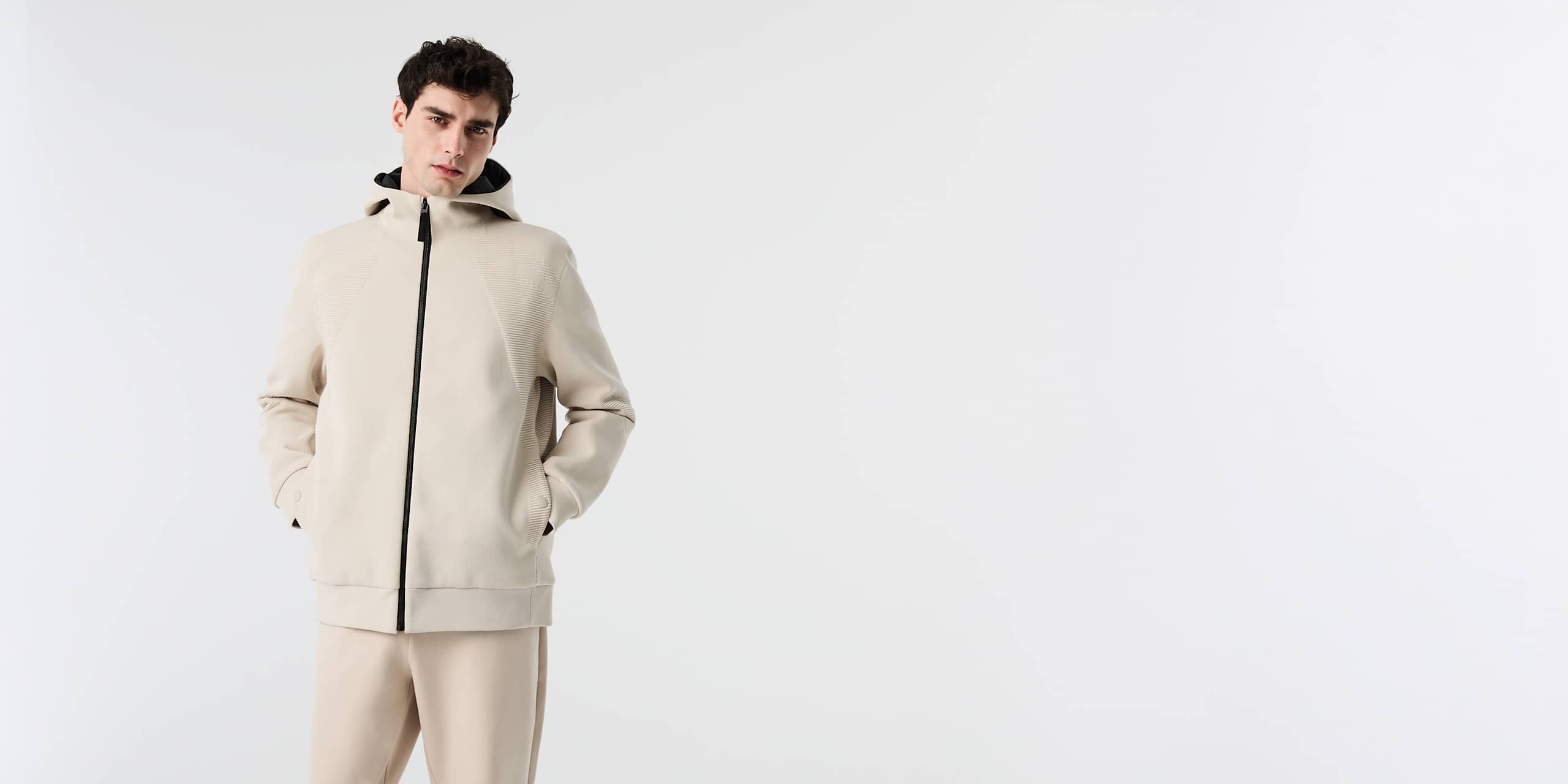 AlphaTauri | ODRIN V1.Y10.02 | Chaqueta de punto acolchada in Stone for Hombre