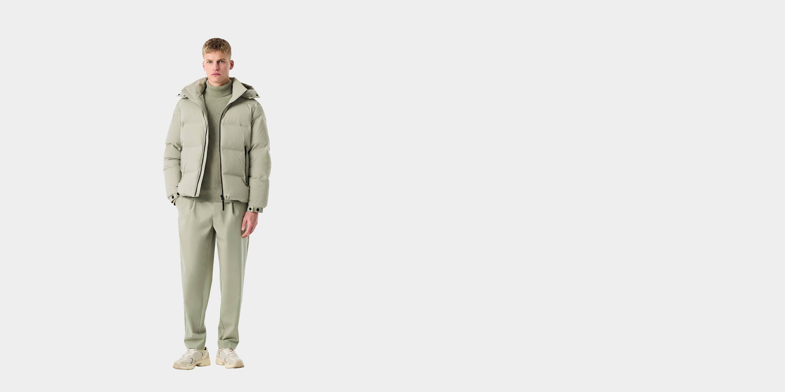 AlphaTauri | ODORU V4.Y10.02 | Chaqueta de plumas acolchada in Dark Sage for Hombre