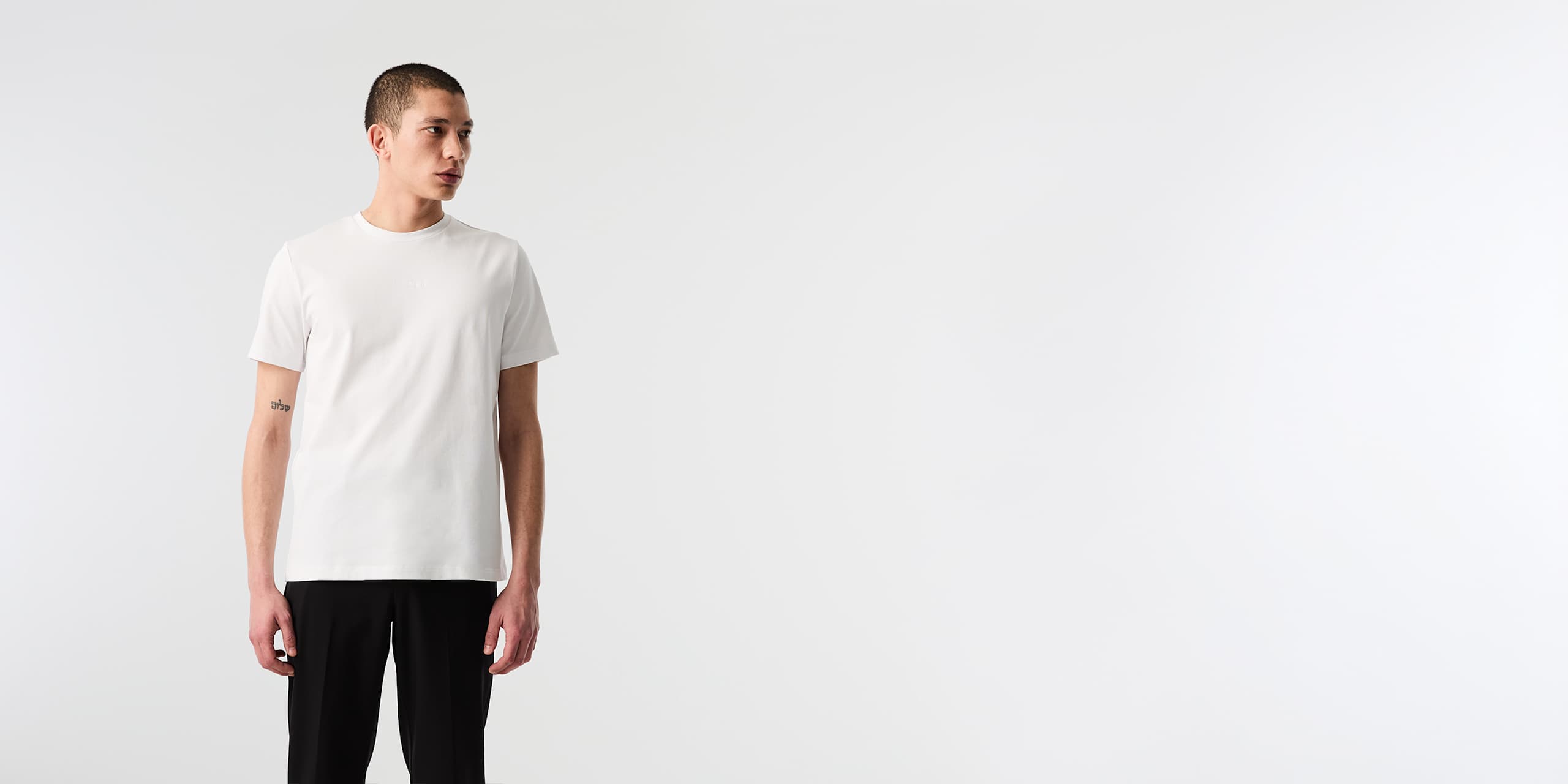 AlphaTauri | JOULON V1.Y10.02 | Organic Cotton T-Shirt with Logo Print in White für Herren