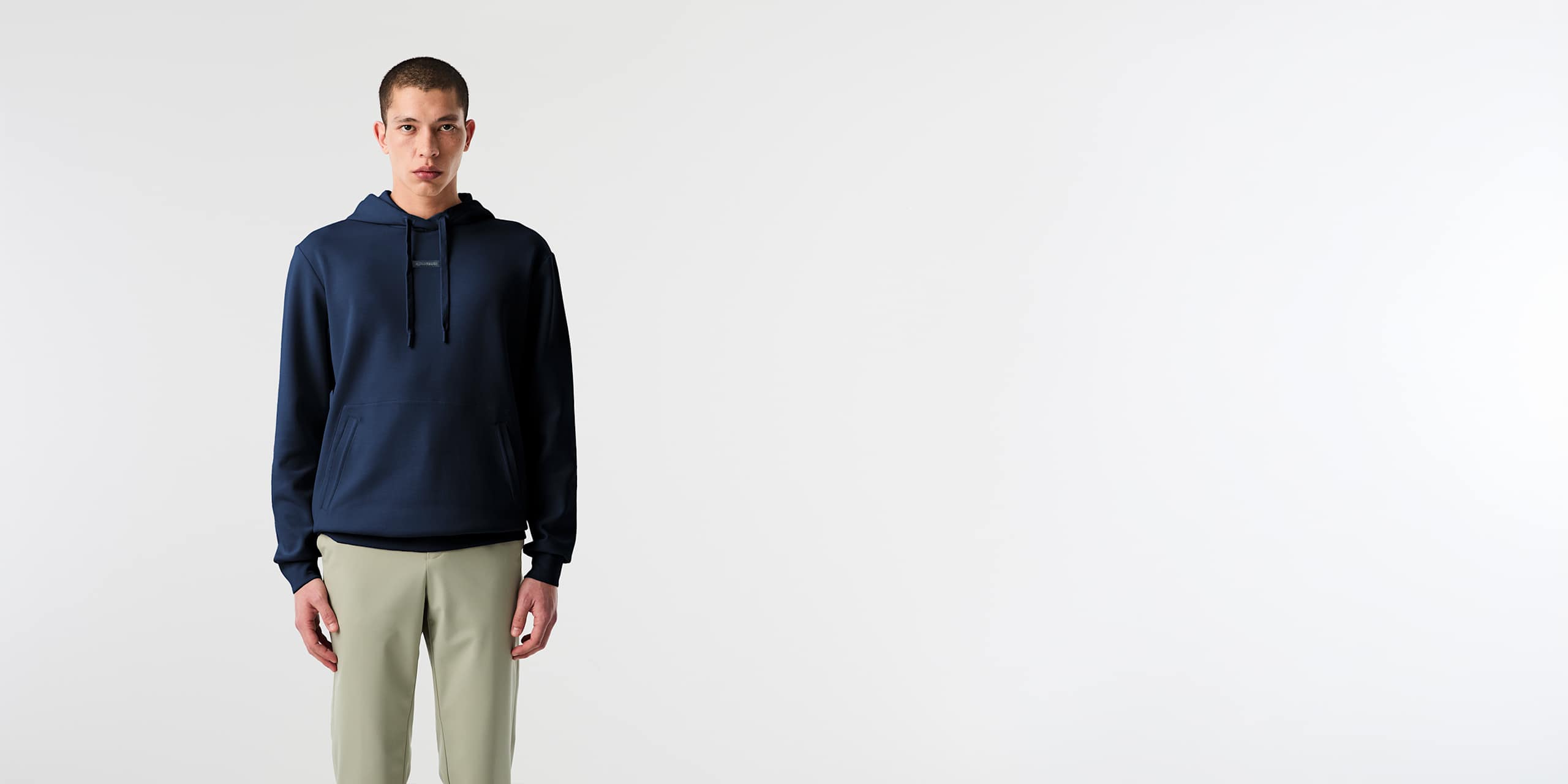 AlphaTauri | SKY V2.Y9.02 | Hoodie with Logo Tape in Dark Navy for Uomo