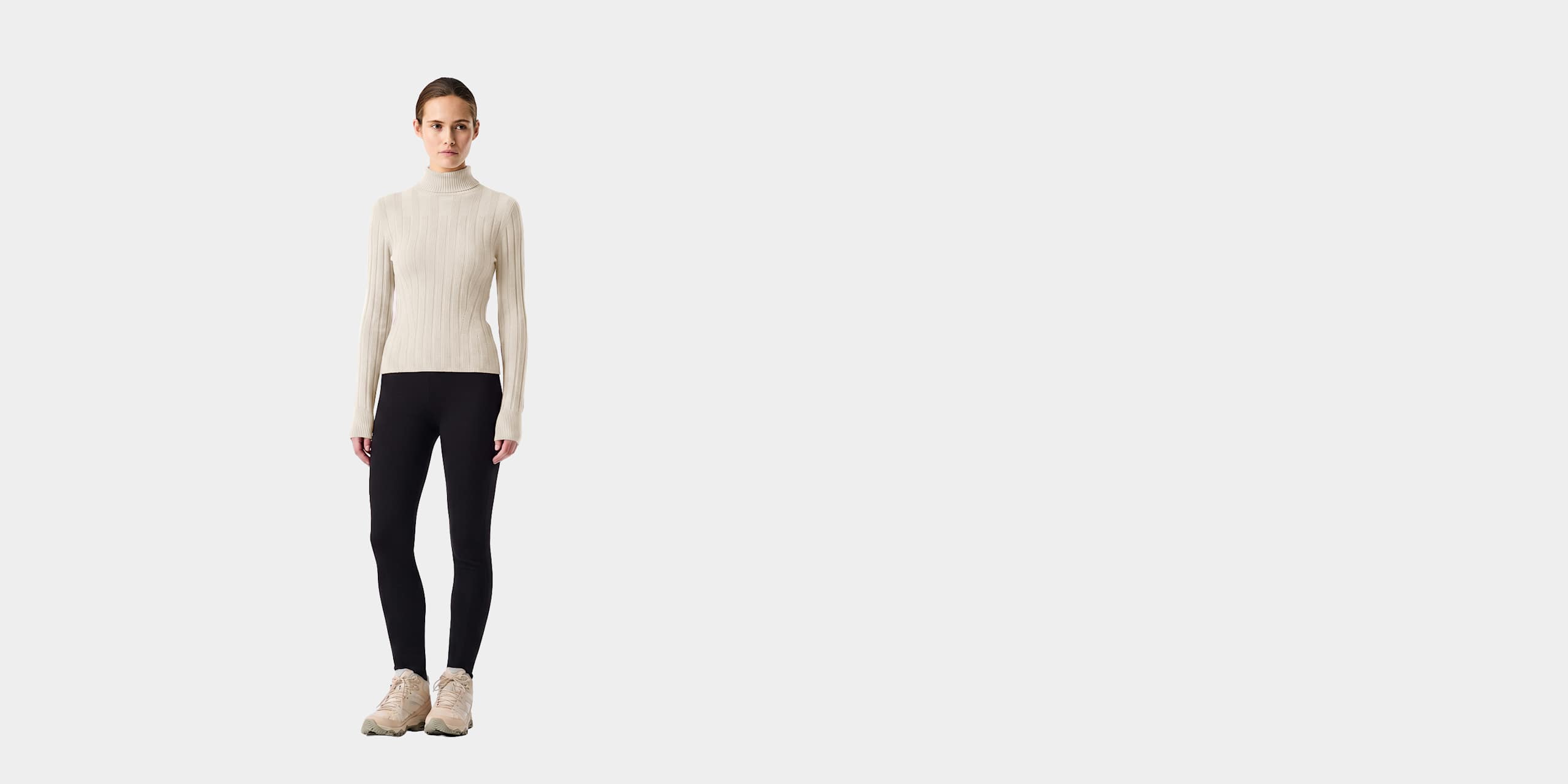 AlphaTauri | FEAPEL V1.Y10.02 | Maglione a dolcevita in maglia 3D in Stone for Donna