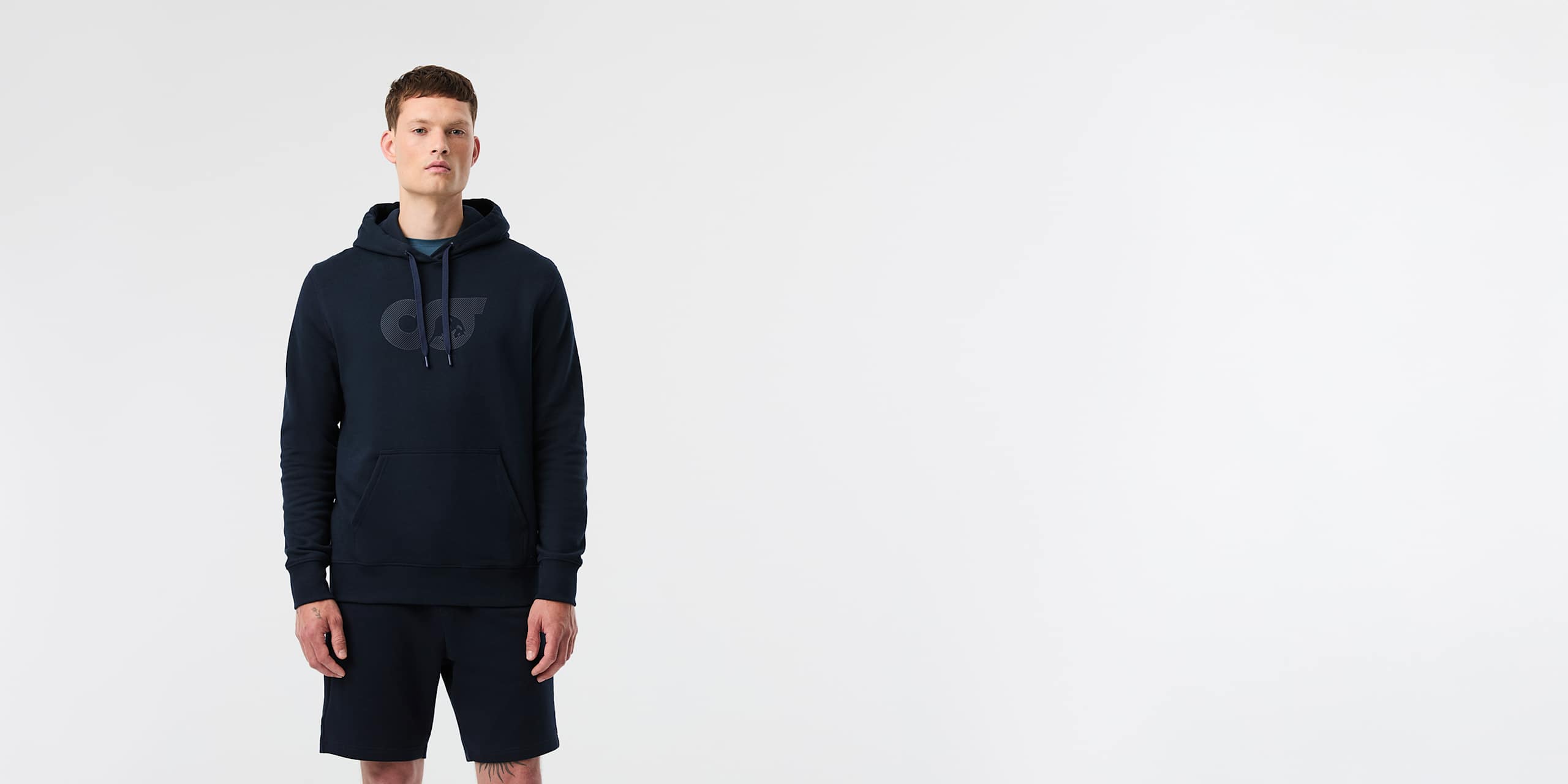 AlphaTauri | SHERO V4.Y10.01 | Sweat à capuche Signature Logo in Dark Navy for Homme