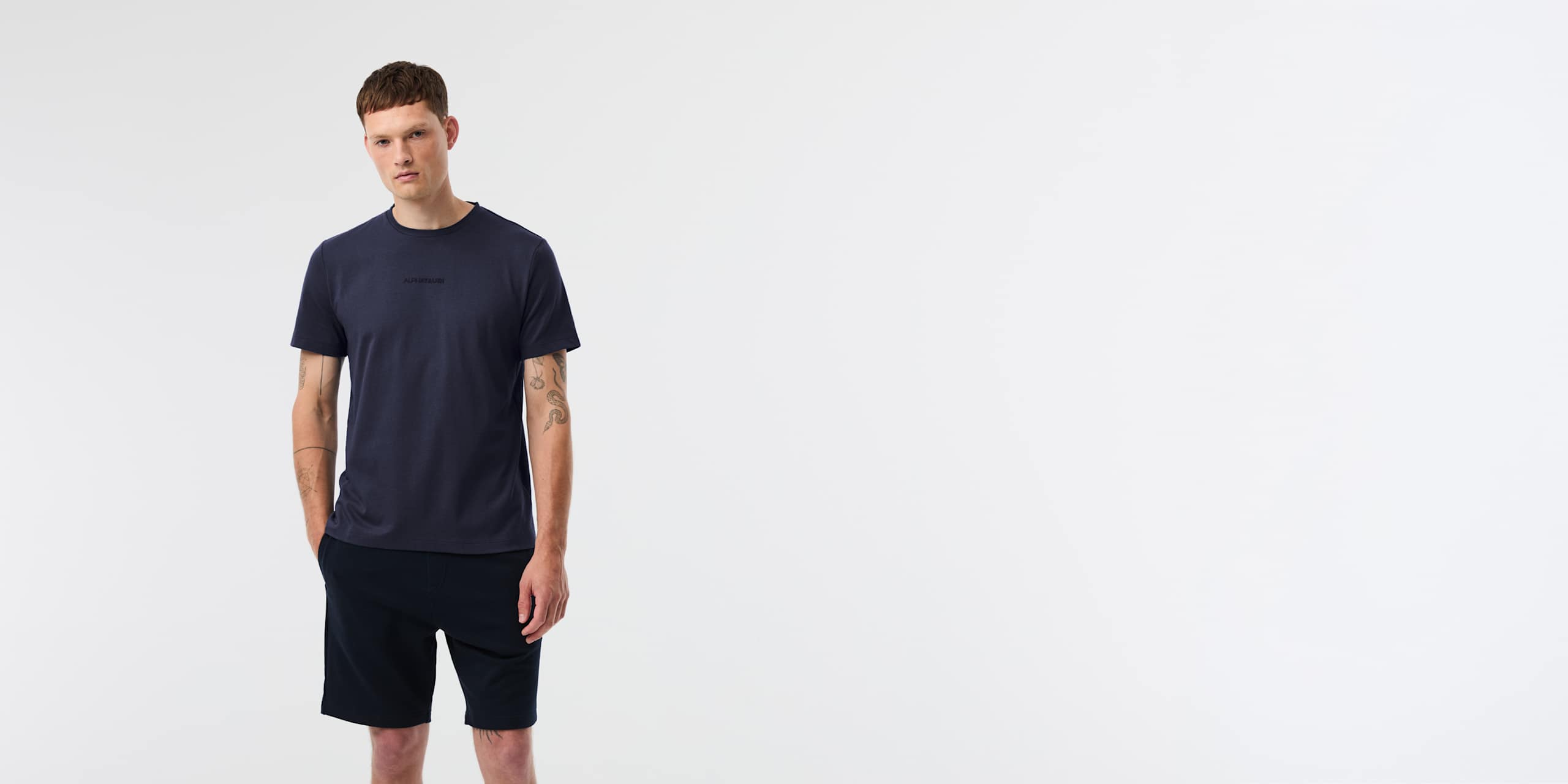 AlphaTauri | JOTTO V2.Y10.01 | T-Shirt aus Biobaumwolle in Dark Navy für Herren