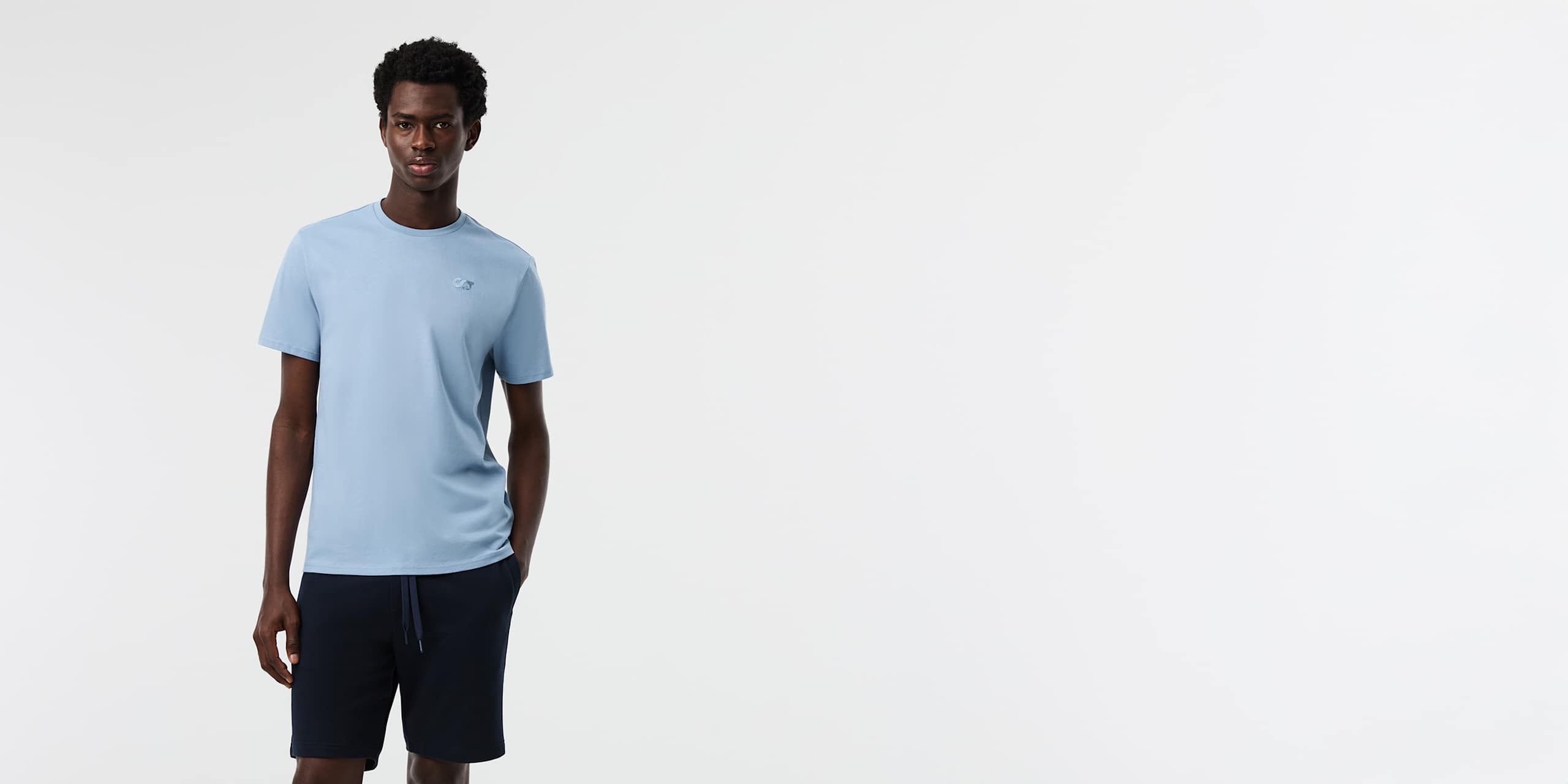 AlphaTauri | JOTTA V2.Y10.01 | Camiseta de algodón orgánico in Clouded Blue for Hombre
