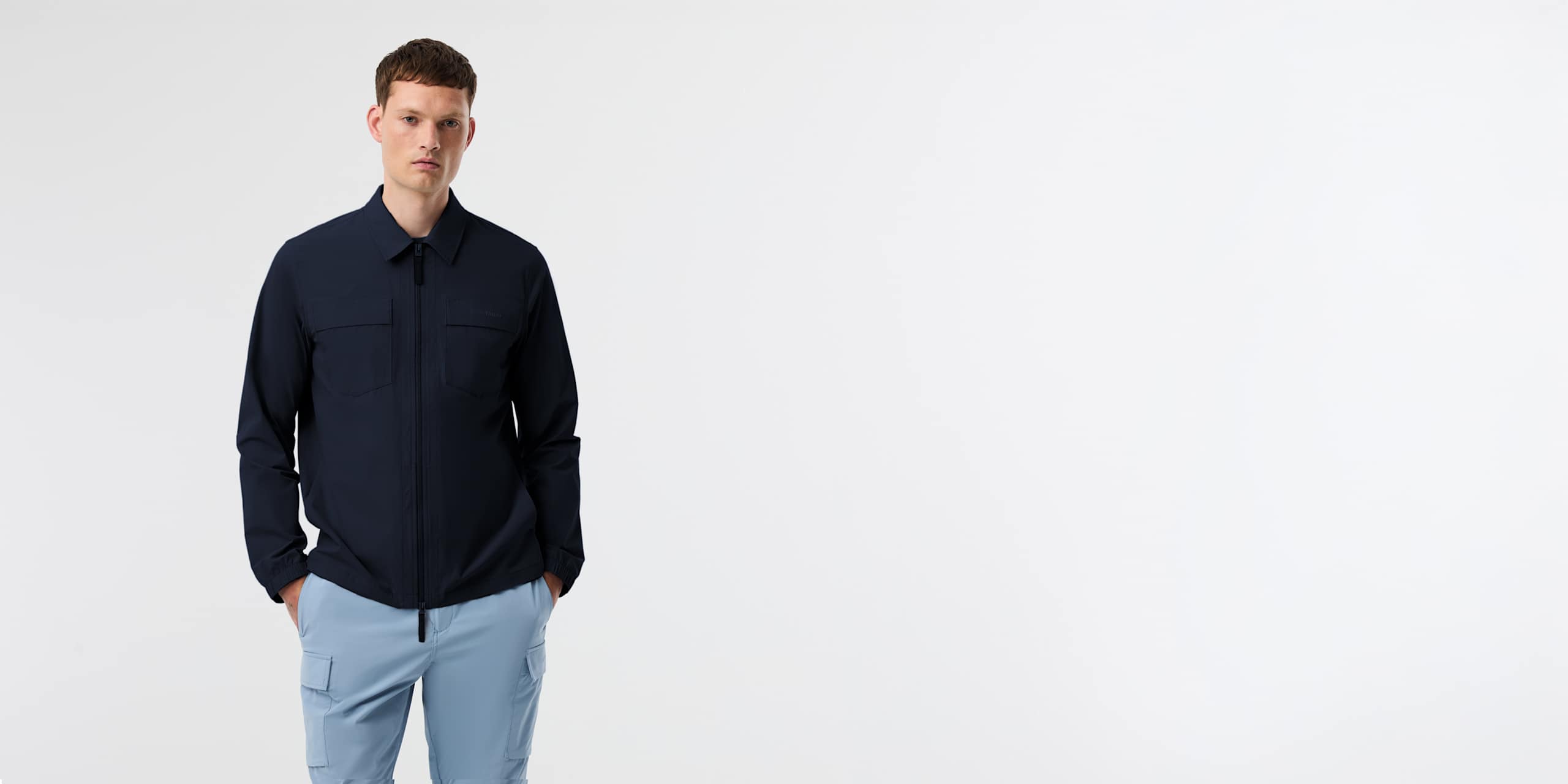AlphaTauri | WEXAL V1.Y10.01 | Surchemise Performance Stretch in Dark Navy for Homme