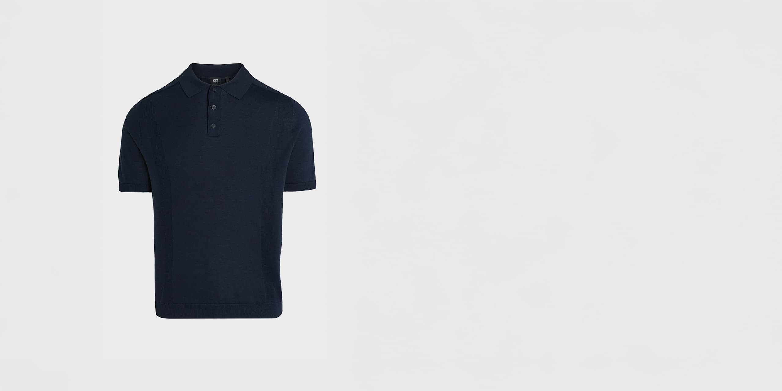 AlphaTauri | FINI V1.Y10.01 | Polo en maille 3D en mélange coton-lin in Dark Navy for Homme