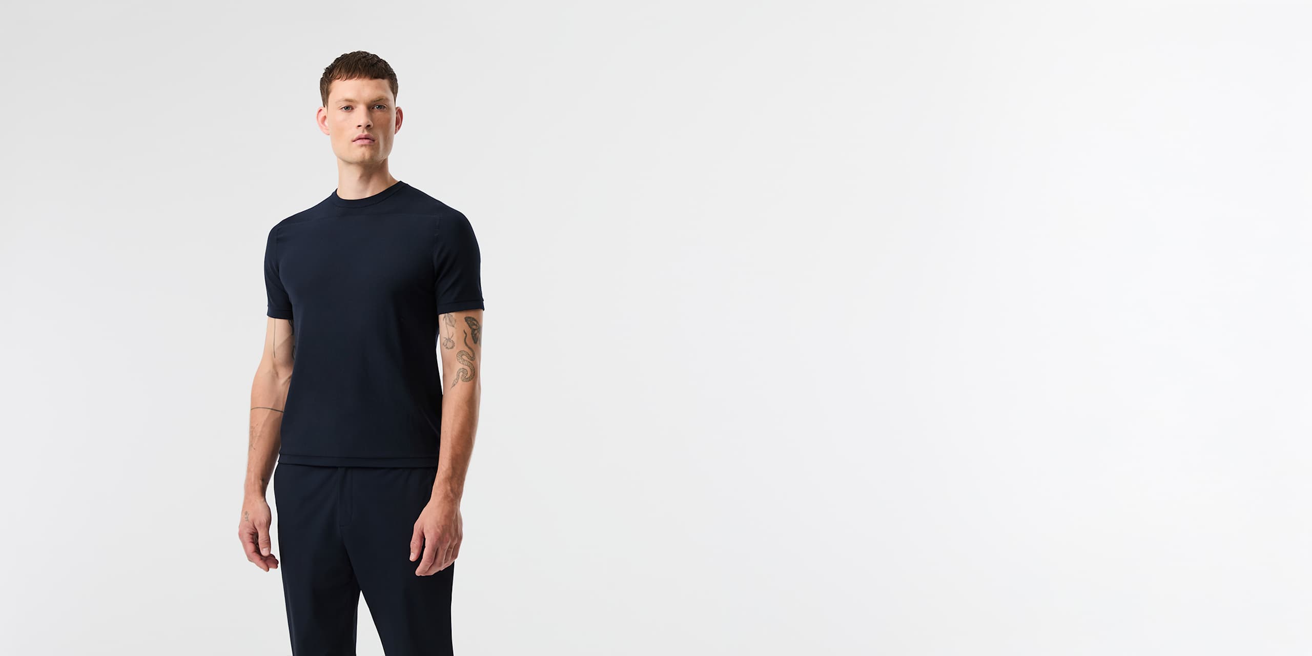 AlphaTauri | FOSOS V5.Y10.01 | 3D Performance Knit T-Shirt in Dark Navy for Men