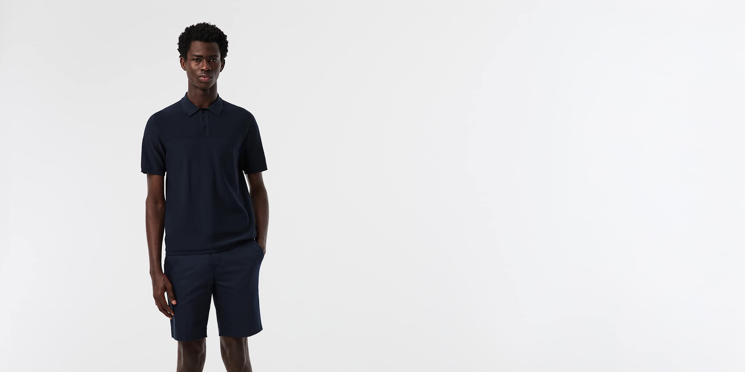 AlphaTauri | FENZI V2.Y10.01 | Polo de punto técnico en 3D in Dark Navy for Hombre