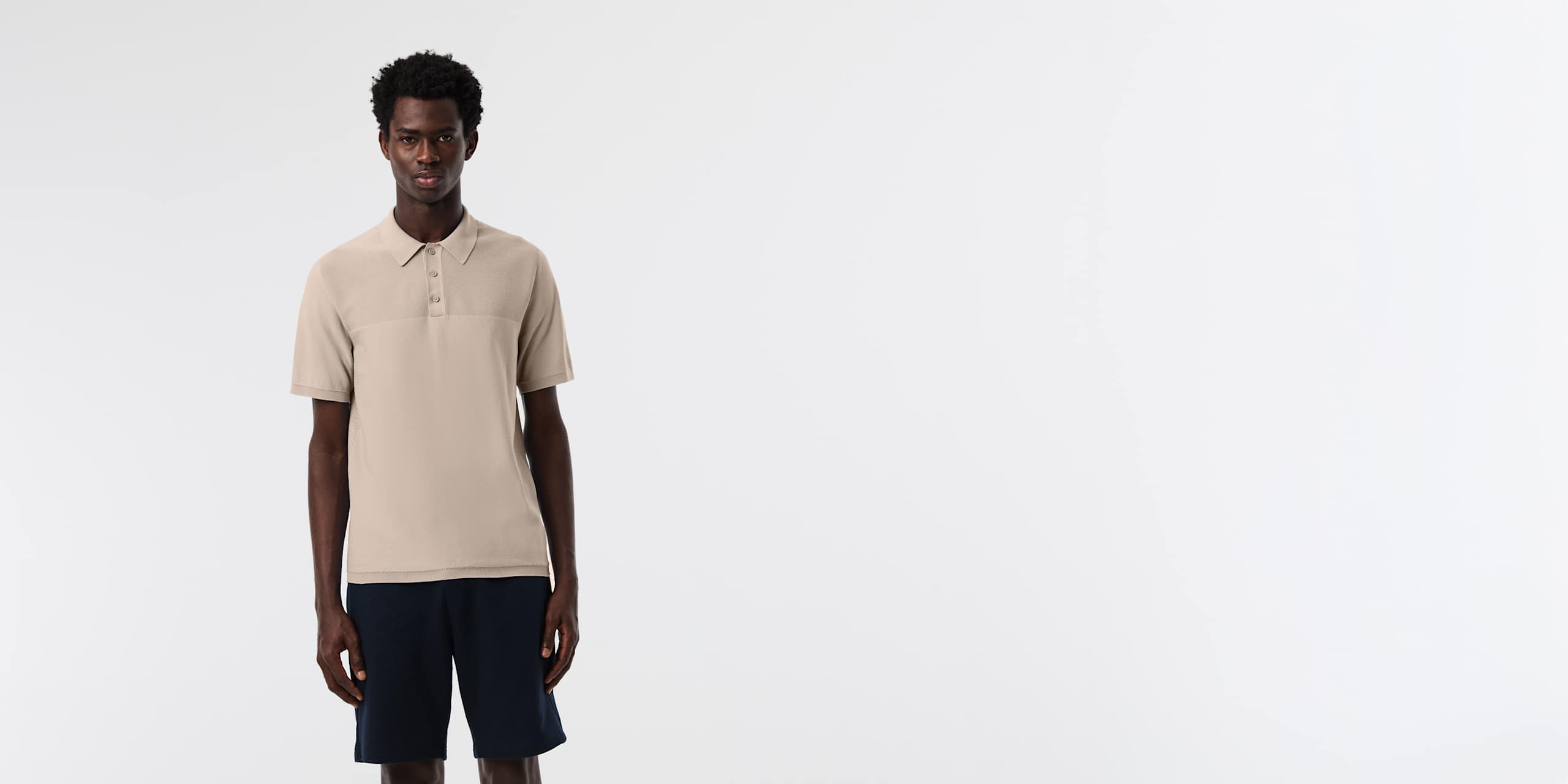 AlphaTauri | FENZI V2.Y10.01 | Polo en maille performance 3D in Dune for Homme