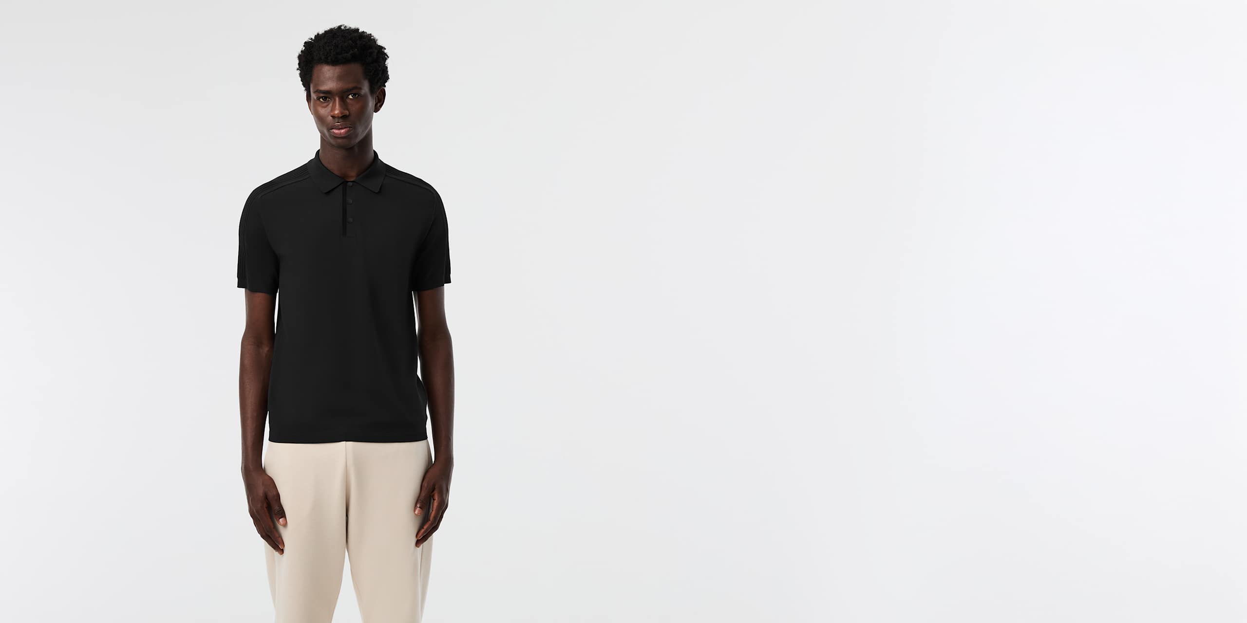 AlphaTauri | FANZO V1.Y10.01 | Polo en maille performance in Black for Homme
