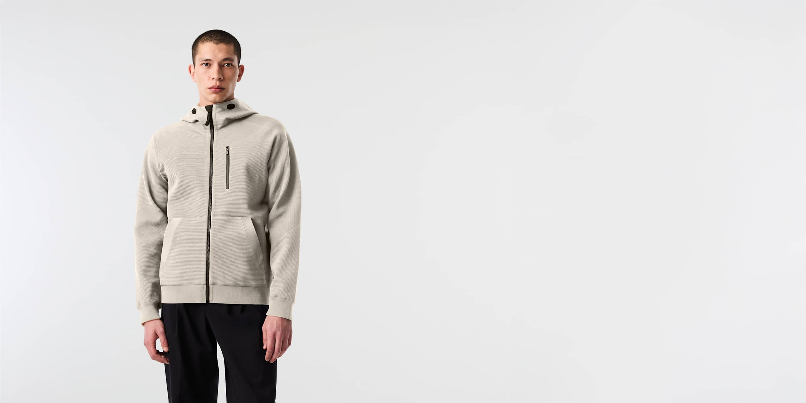 AlphaTauri | FONN V1.Y10.01 | Strickjacke mit Kapuze in Stone für Herren