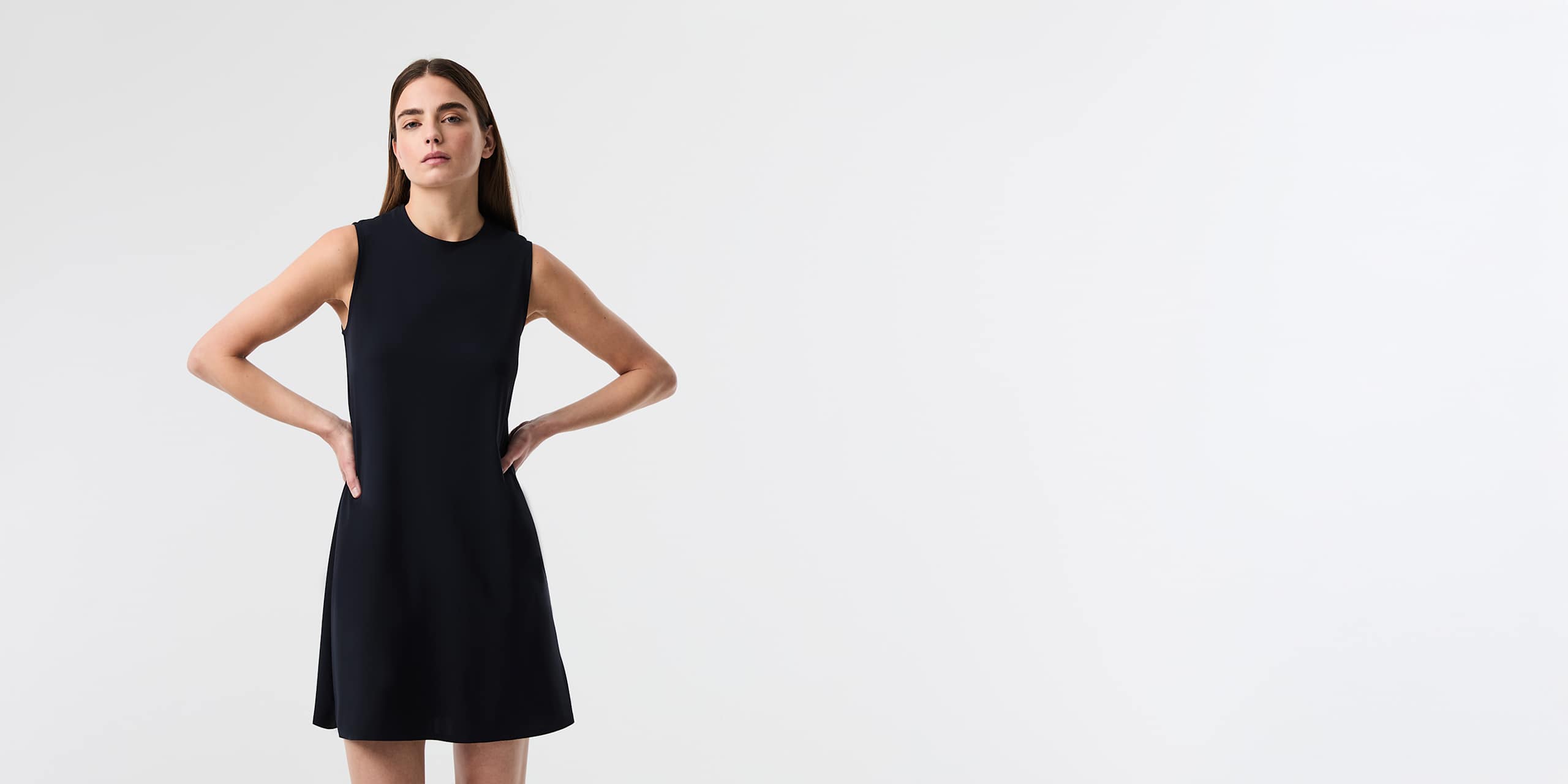 AlphaTauri | JULE V1.Y10.01 | Mini-robe en jersey Power Stretch avec découpe au dos in Dark Navy for Femme