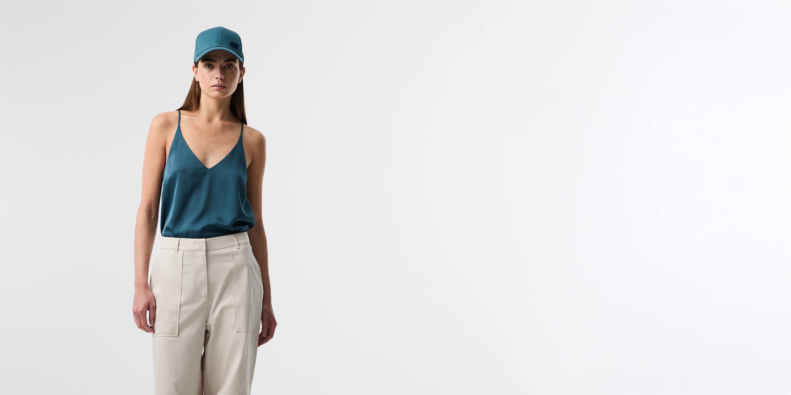 AlphaTauri | AVISU V2.Y10.01 | Casquette avec écusson Signature Logo in Teal for Unisexe