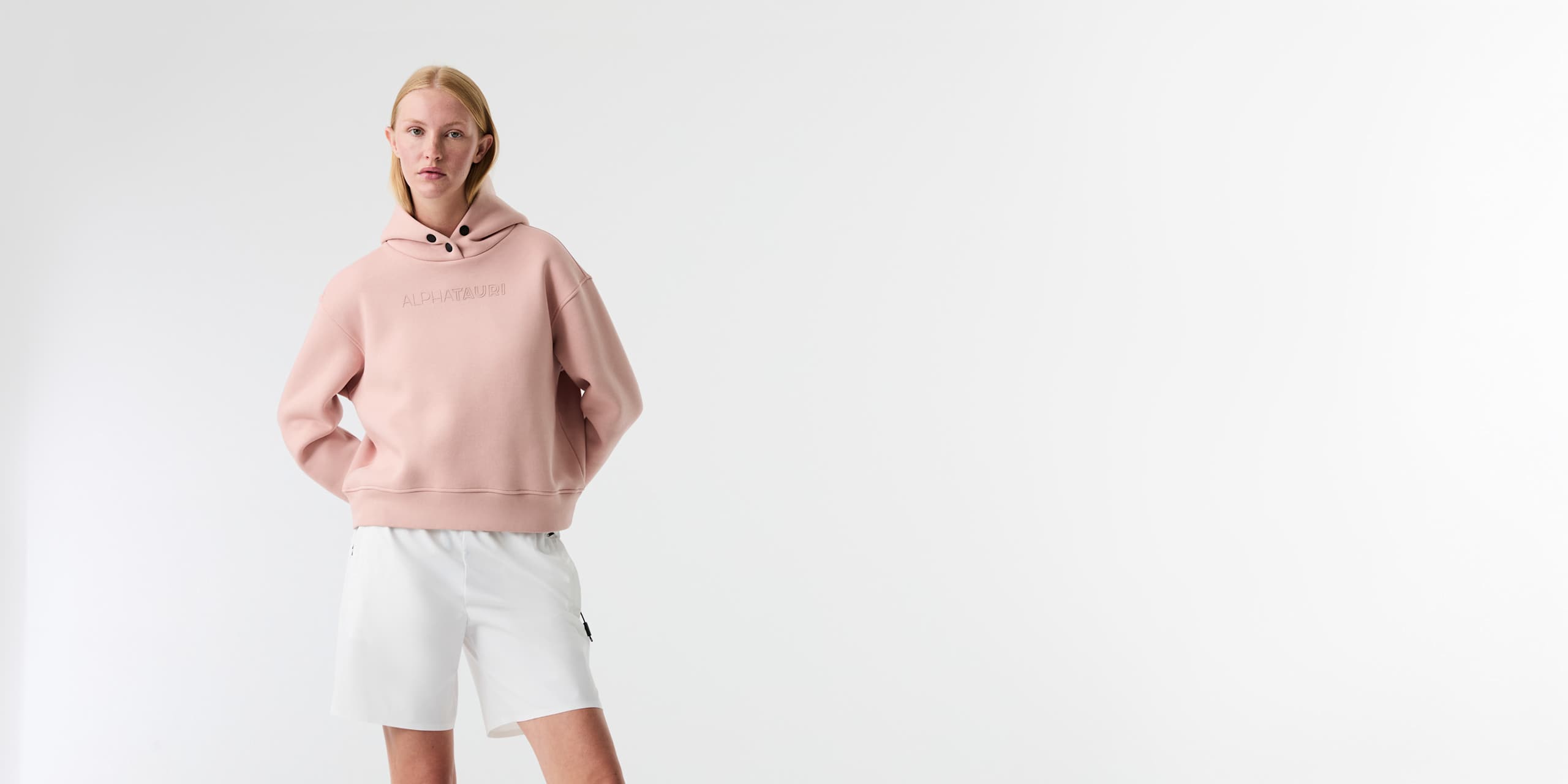 AlphaTauri | SERA V2.Y8.02 | Felpa con logo esclusivo in Misty Pink for Donna