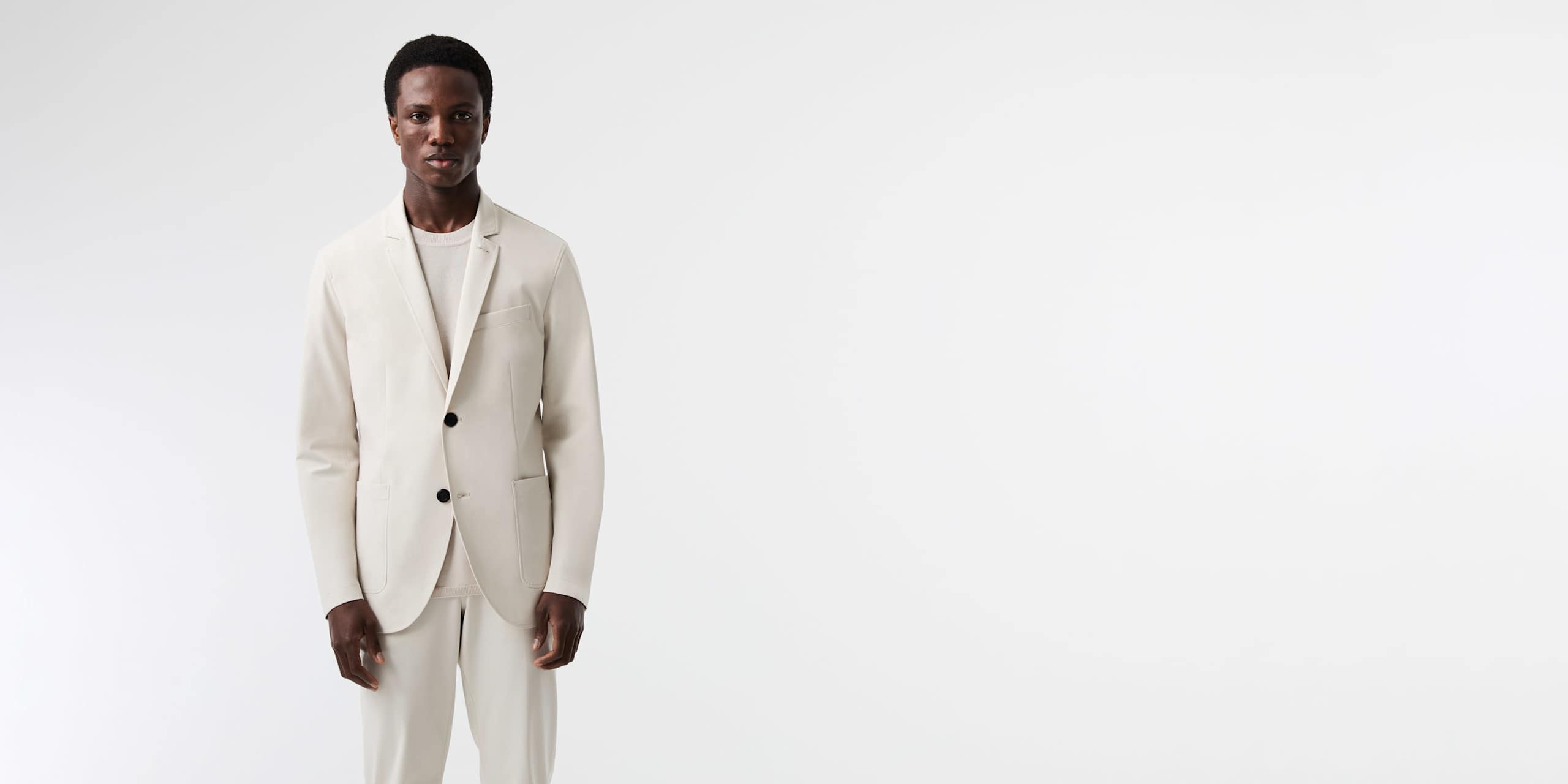 AlphaTauri | OBOSS V7.Y9.01 | Blazer aus Performance-Stretch in Stone für Herren AlphaTauri | OBOSS V7.Y9.01 | Blazer aus Performance-Stretch in Stone für Herren
