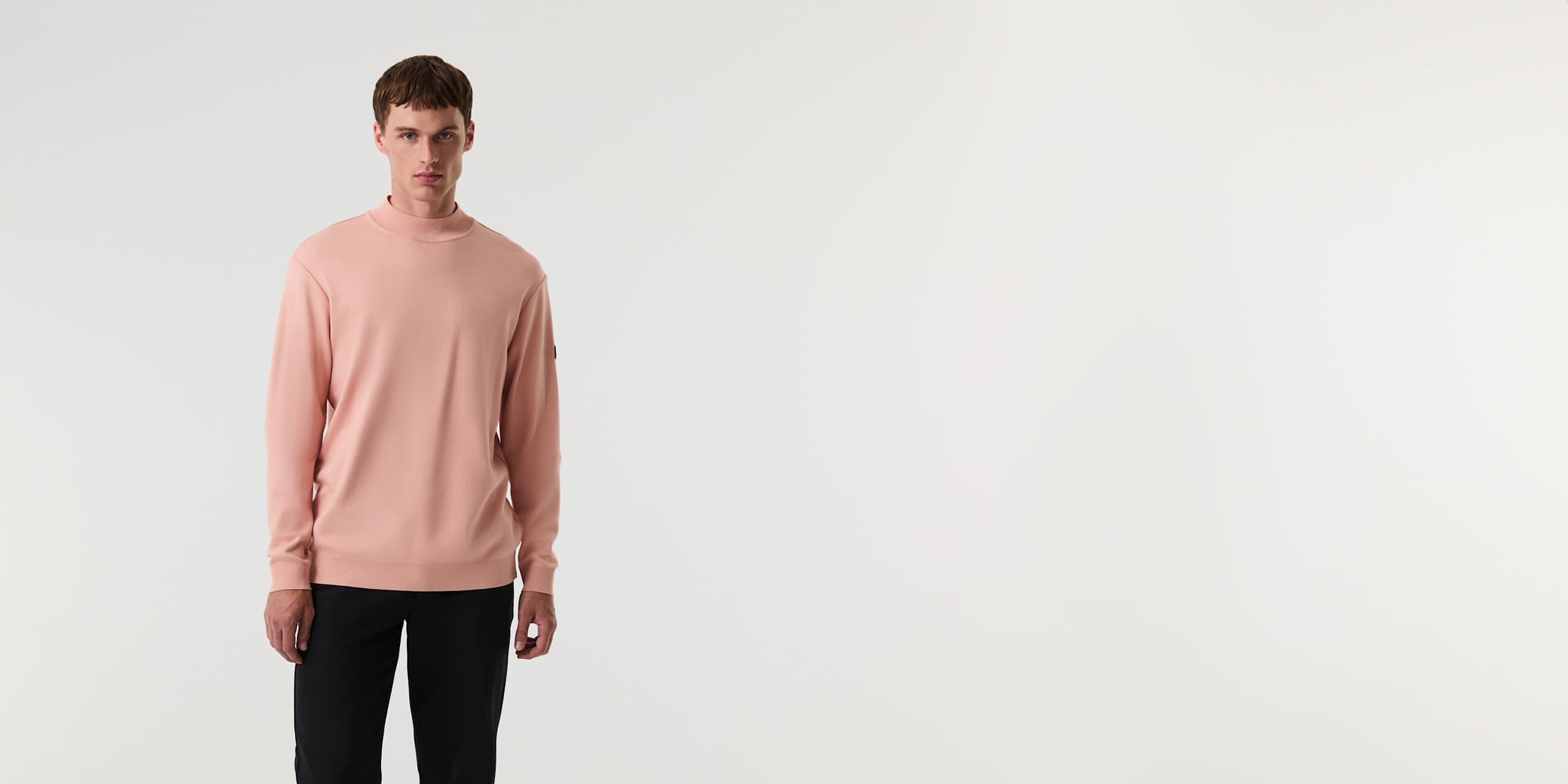 AlphaTauri | SAAMI V1.Y9.01 | Sweatshirt aus Baumwolle mit Interlock-Struktur in Misty Pink für Herren AlphaTauri | SAAMI V1.Y9.01 | Sweatshirt aus Baumwolle mit Interlock-Struktur in Misty Pink für Herren