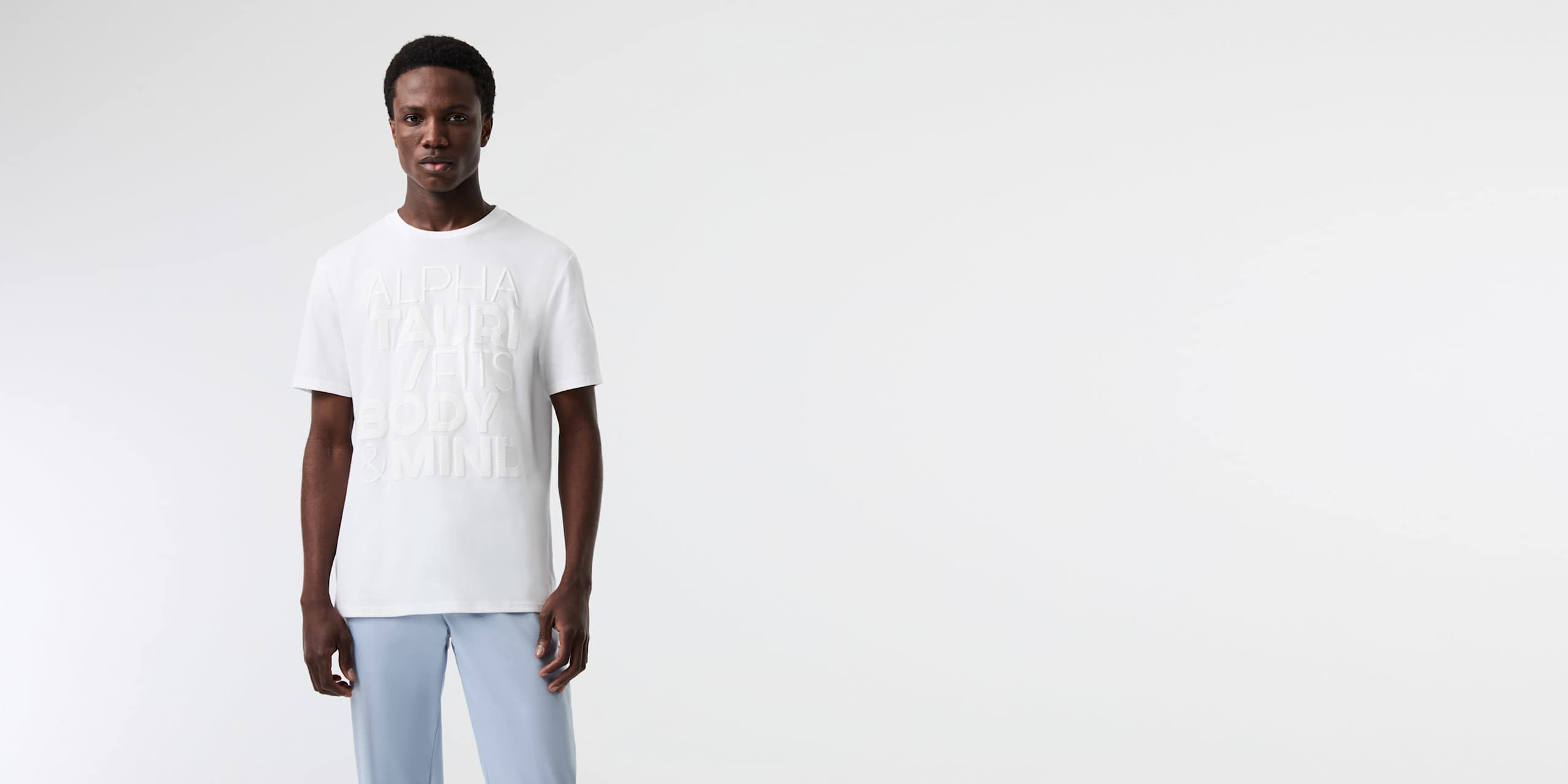 AlphaTauri | JUMMI V1.Y9.01 | T-Shirt aus Bio-Baumwolle mit Logo in Weiß für Herren AlphaTauri | JUMMI V1.Y9.01 | T-Shirt aus Bio-Baumwolle mit Logo in Weiß für Herren