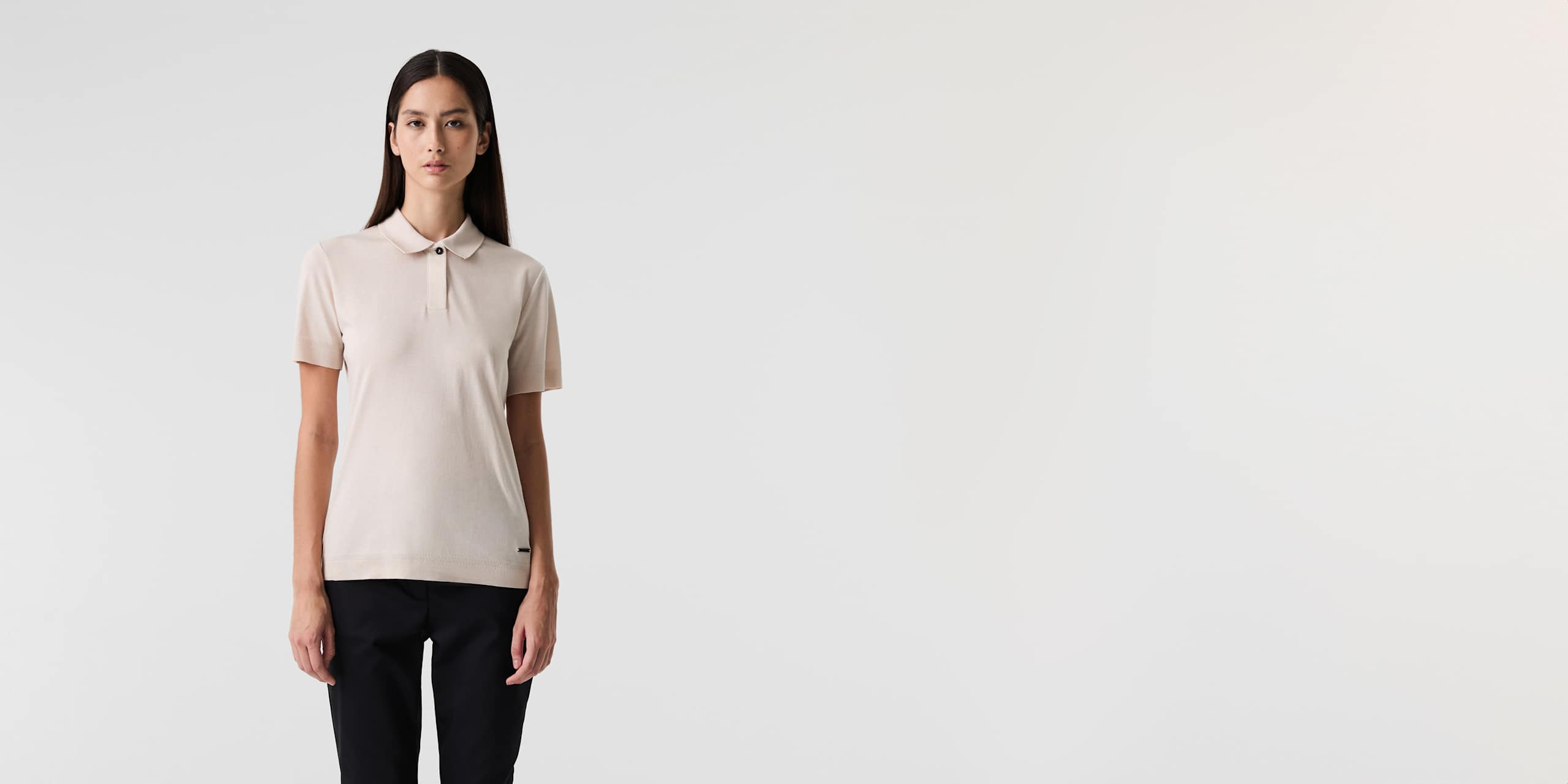 AlphaTauri | JOPNO V1.Y9.01 | Poloshirt in Stone für Damen AlphaTauri | JOPNO V1.Y9.01 | Poloshirt in Stone für Damen