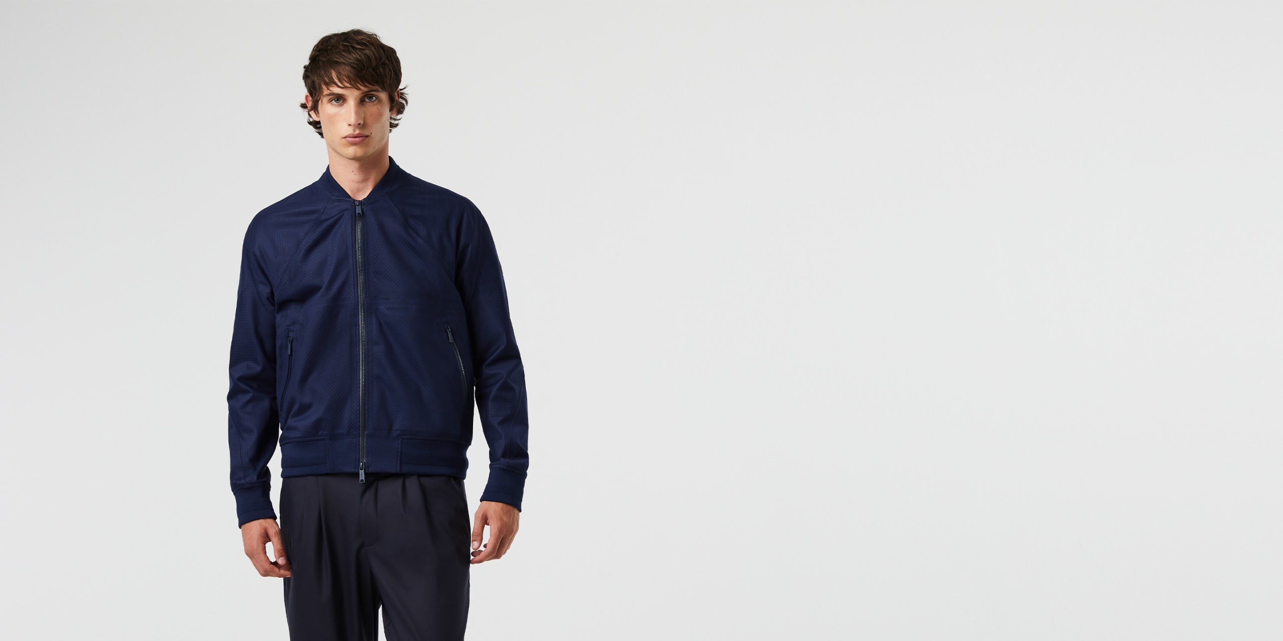 AlphaTauri | OPSTO V1.Y6.03 | Taurobran® Warpknit Jacket made from one piece in Navy for Men AlphaTauri | OPSTO V1.Y6.03 | Taurobran® Warpknit Jacket made from one piece in Navy for Men