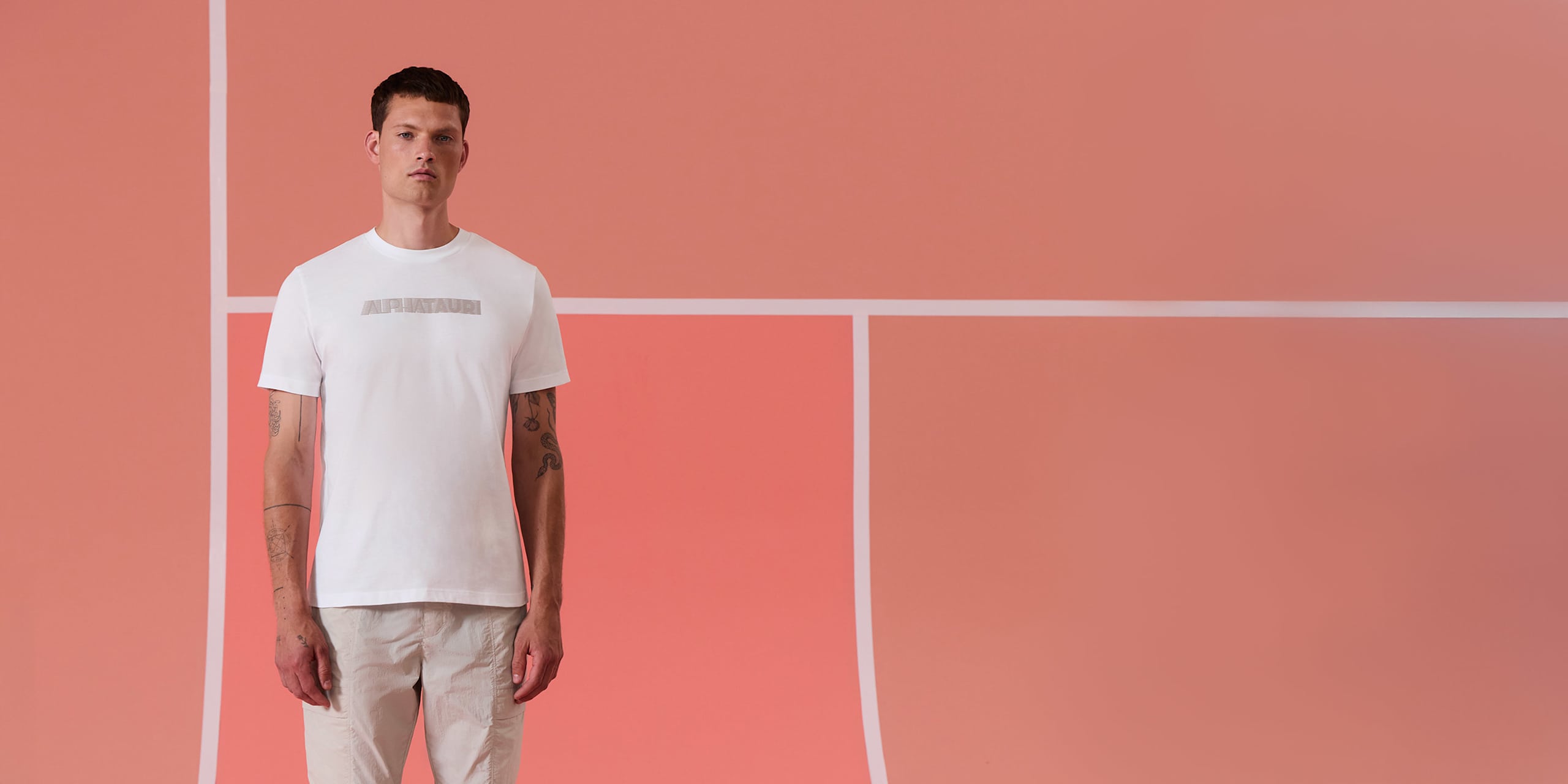 AlphaTauri | JOMMO V1.Y10.01 | T-Shirt aus Bio-Baumwolle in White für Herren AlphaTauri | JOMMO V1.Y10.01 | T-Shirt aus Bio-Baumwolle in White für Herren